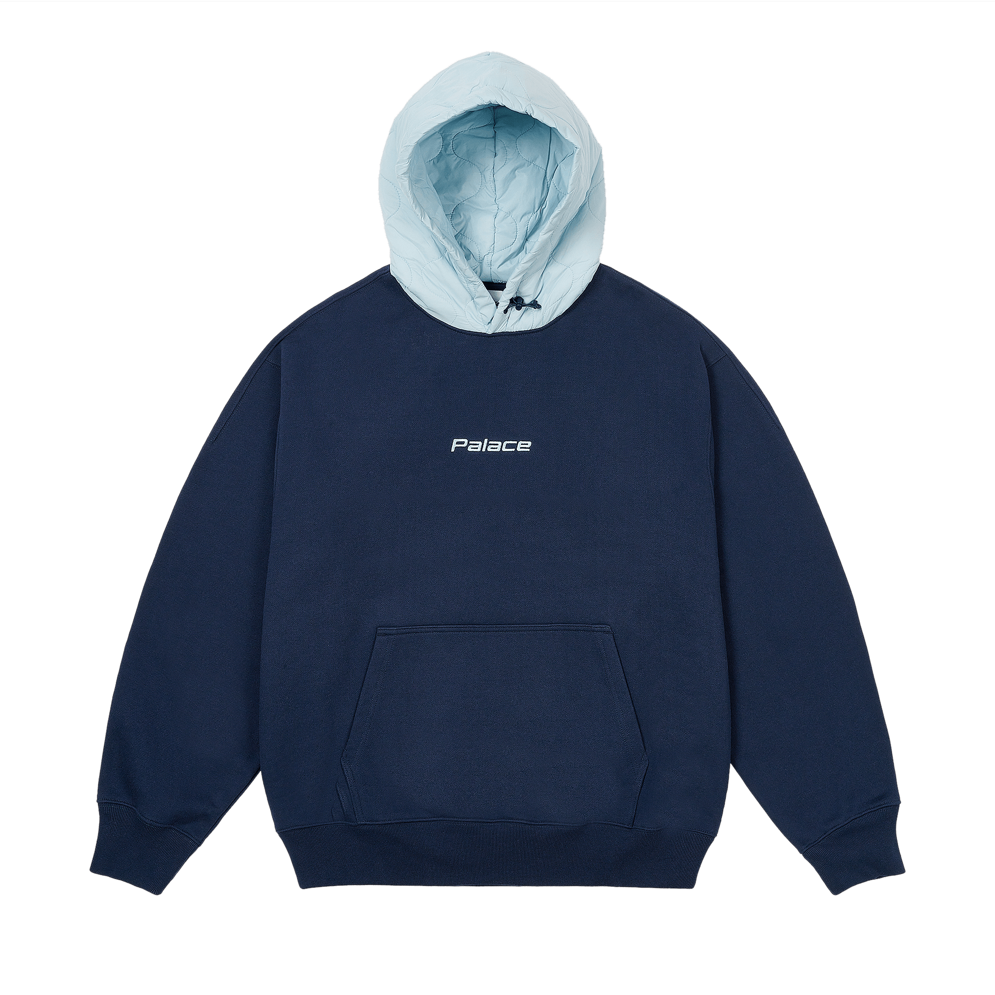 Palace Baffled Font Hood 'Navy'