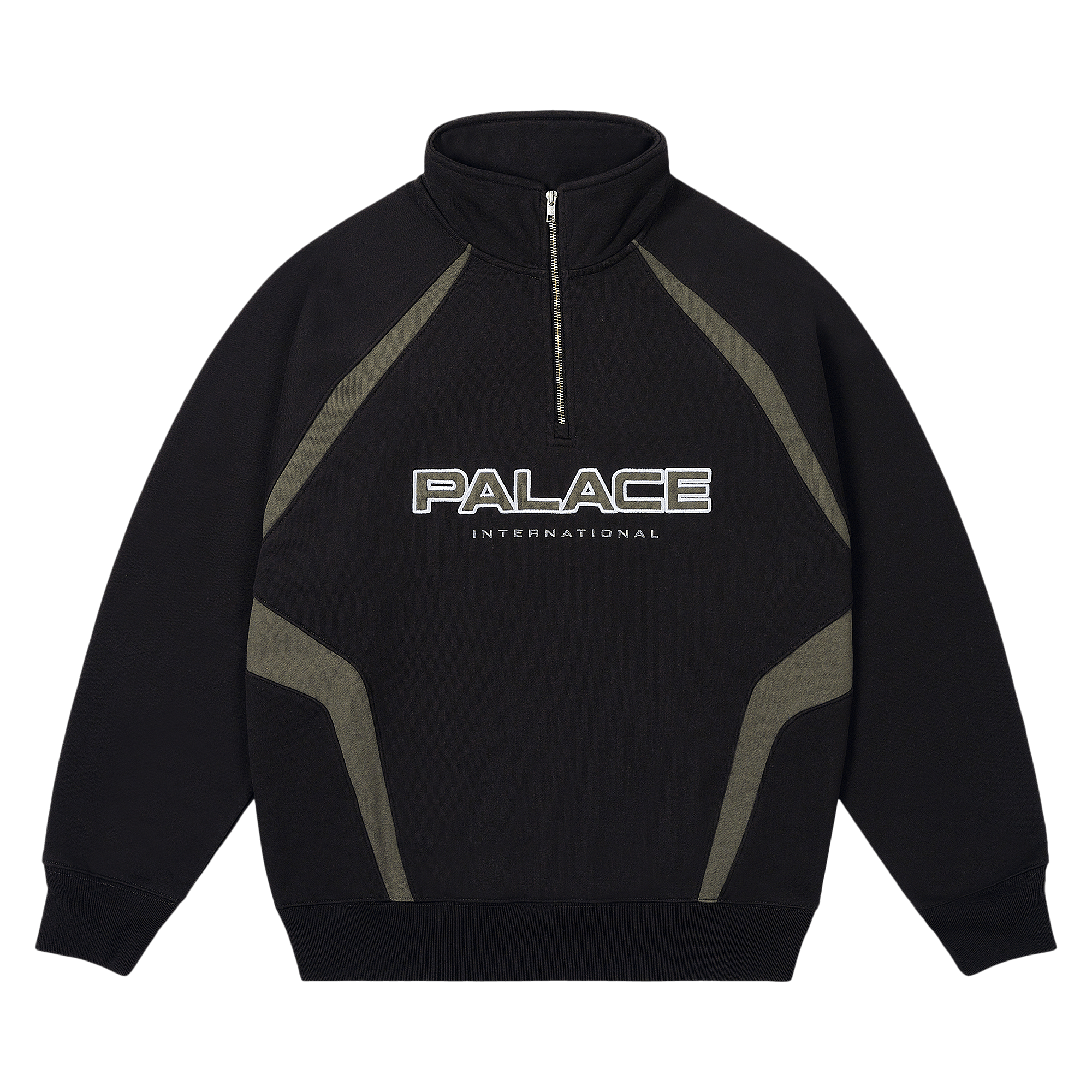 Palace International 1/4 Zip 'Black'