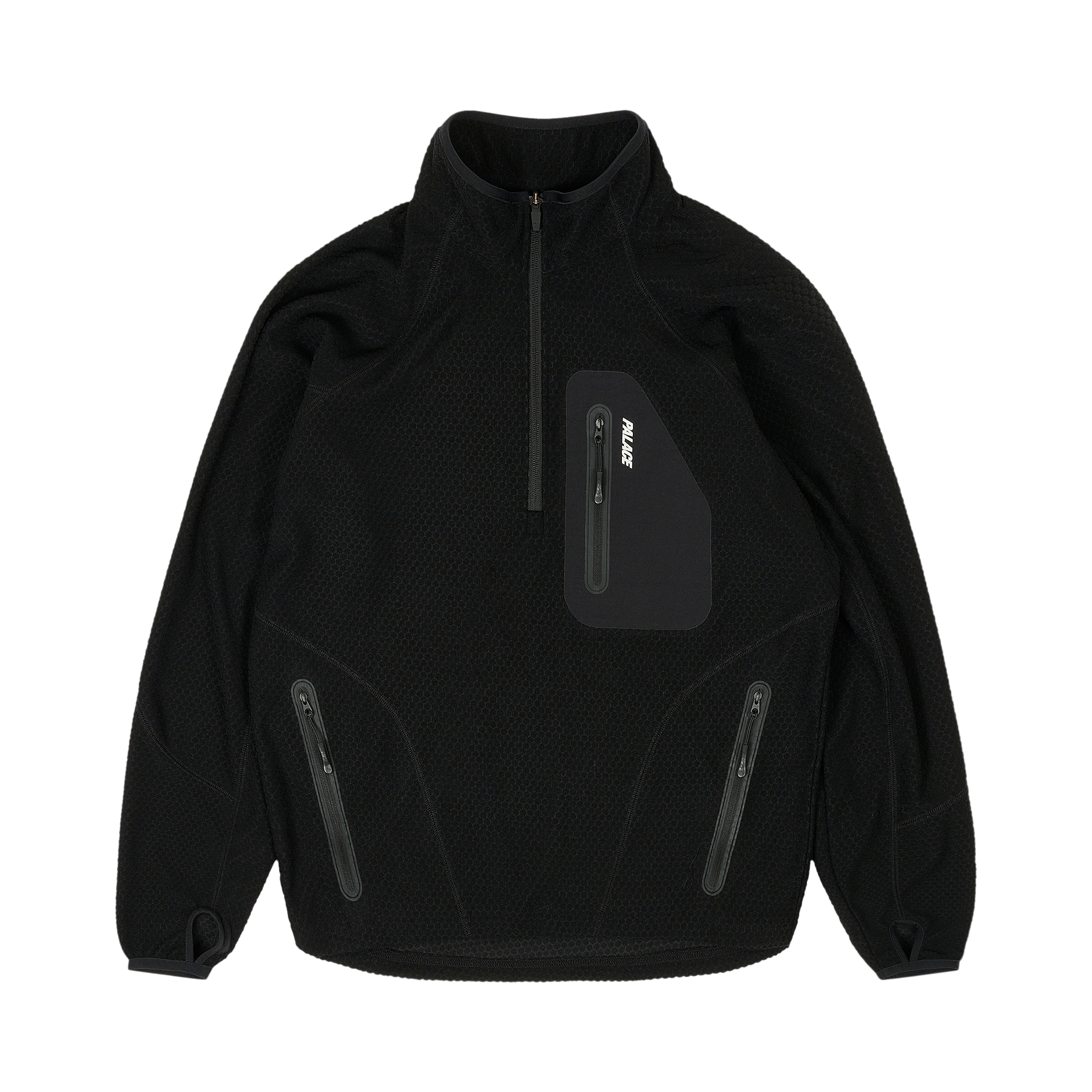 Palace Run It 1/2 Zip Thermal Track Jacket 'Black'