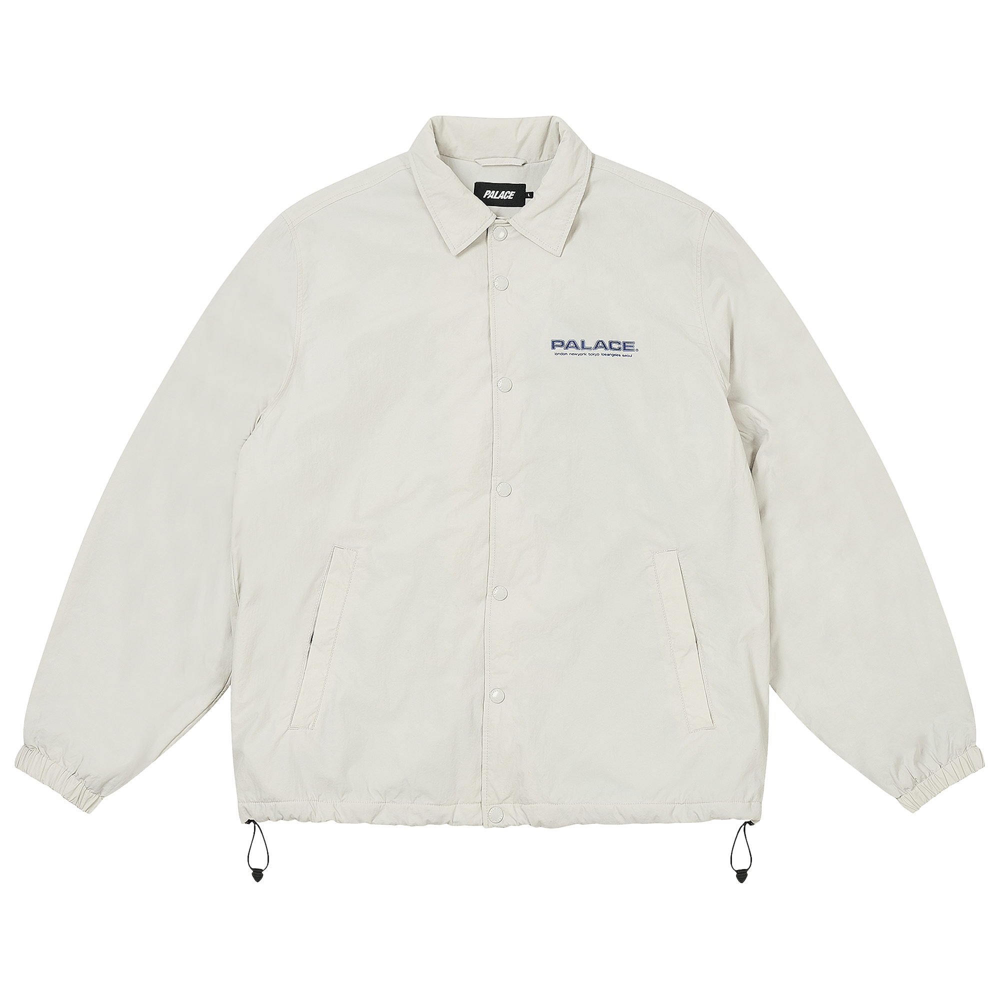 Palace Fleece Lined Coach Jacket 'Concrete Grey'