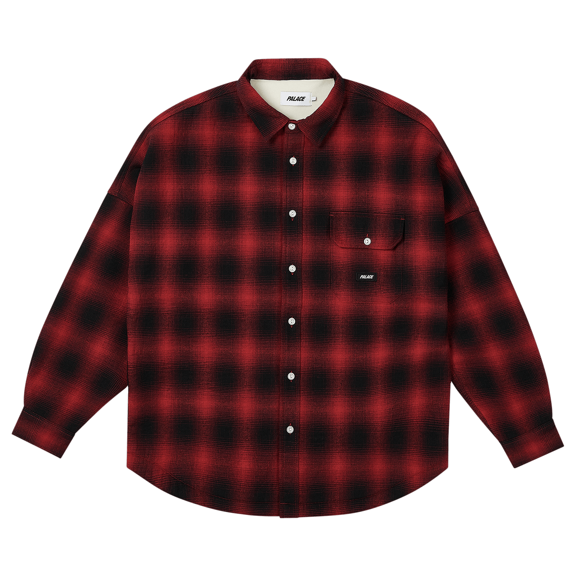 Palace Ombre Flannel Shirt 'Red'
