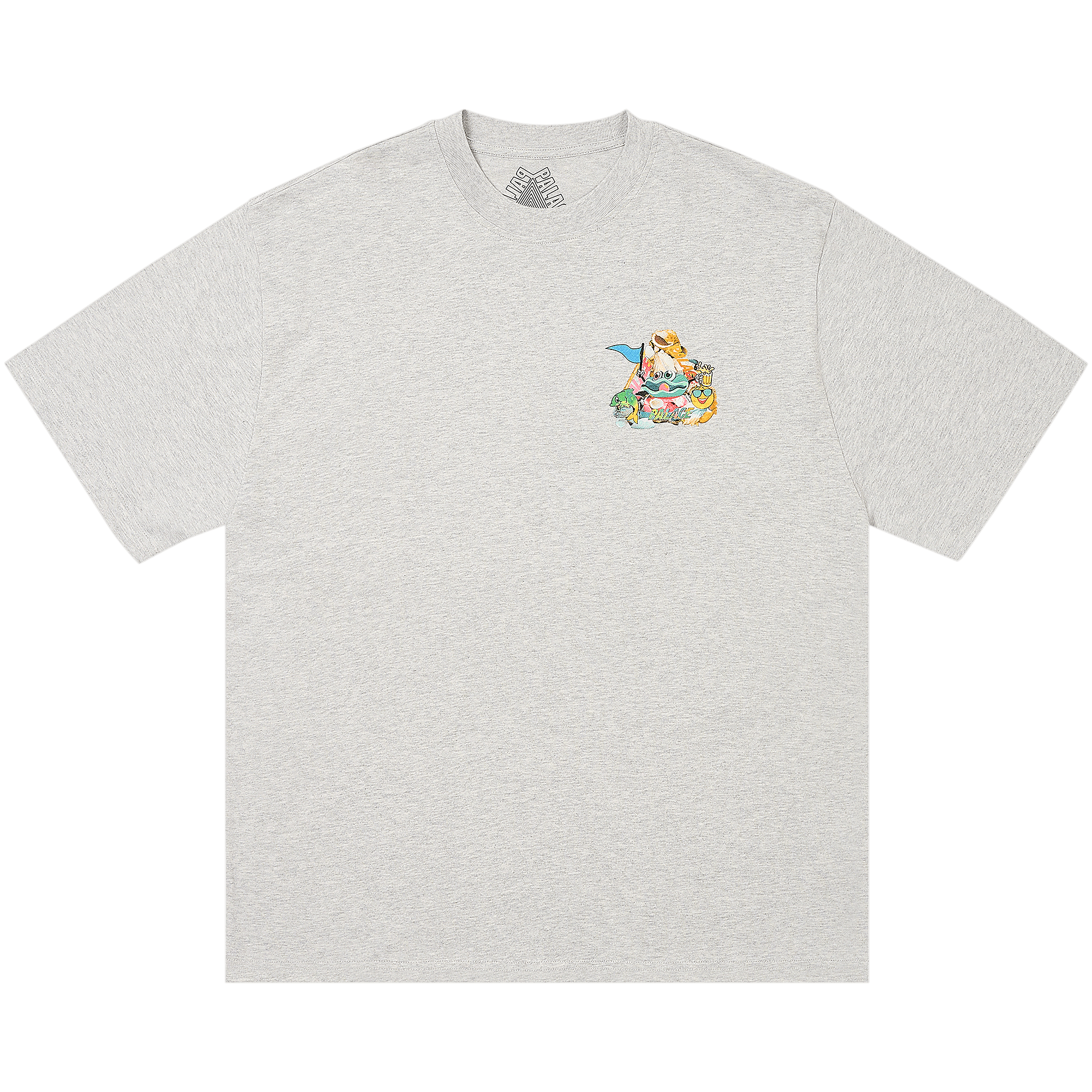 Palace P Sea T-Shirt 'Grey Marl'