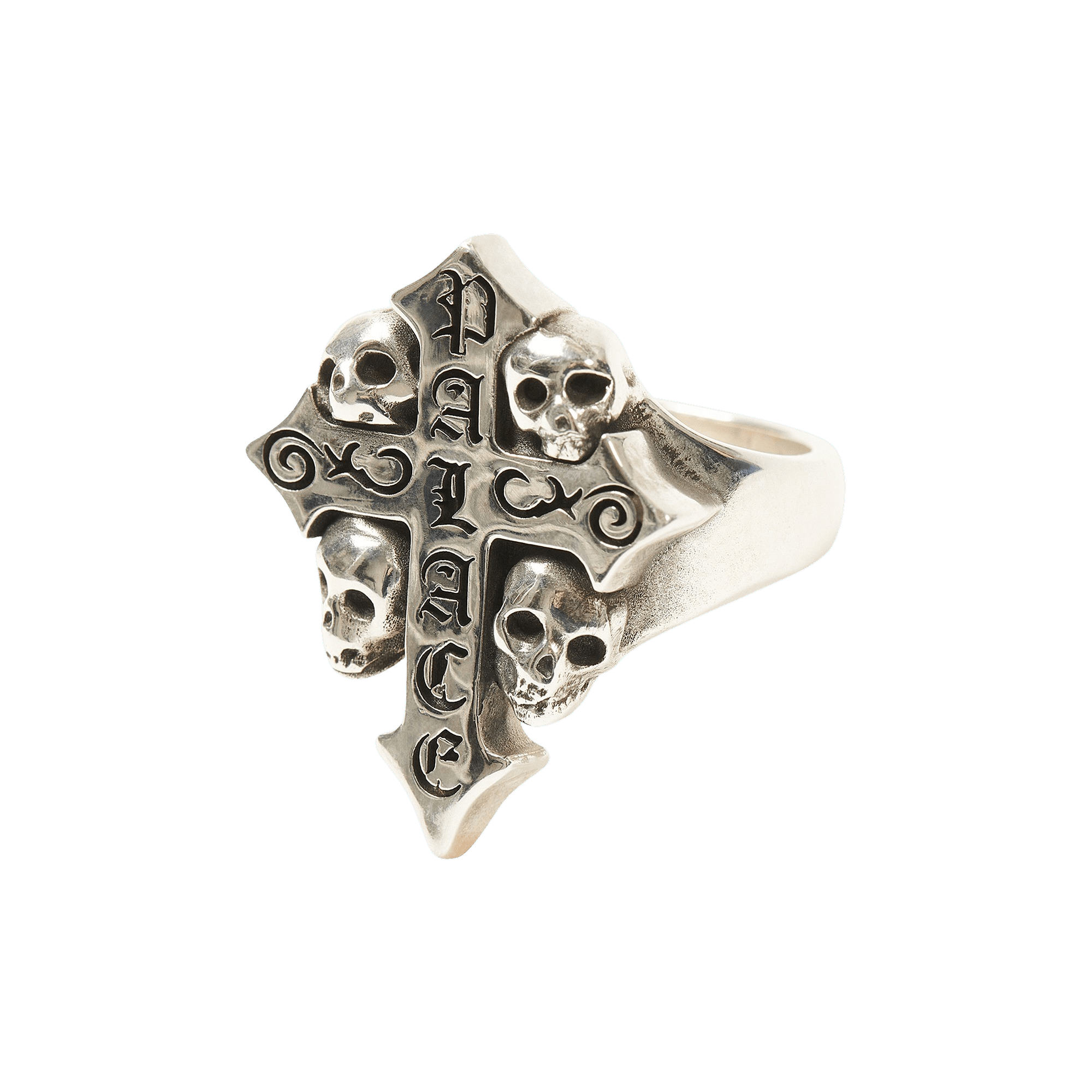 Palace TGF Skull Cross Ring 'Silver'