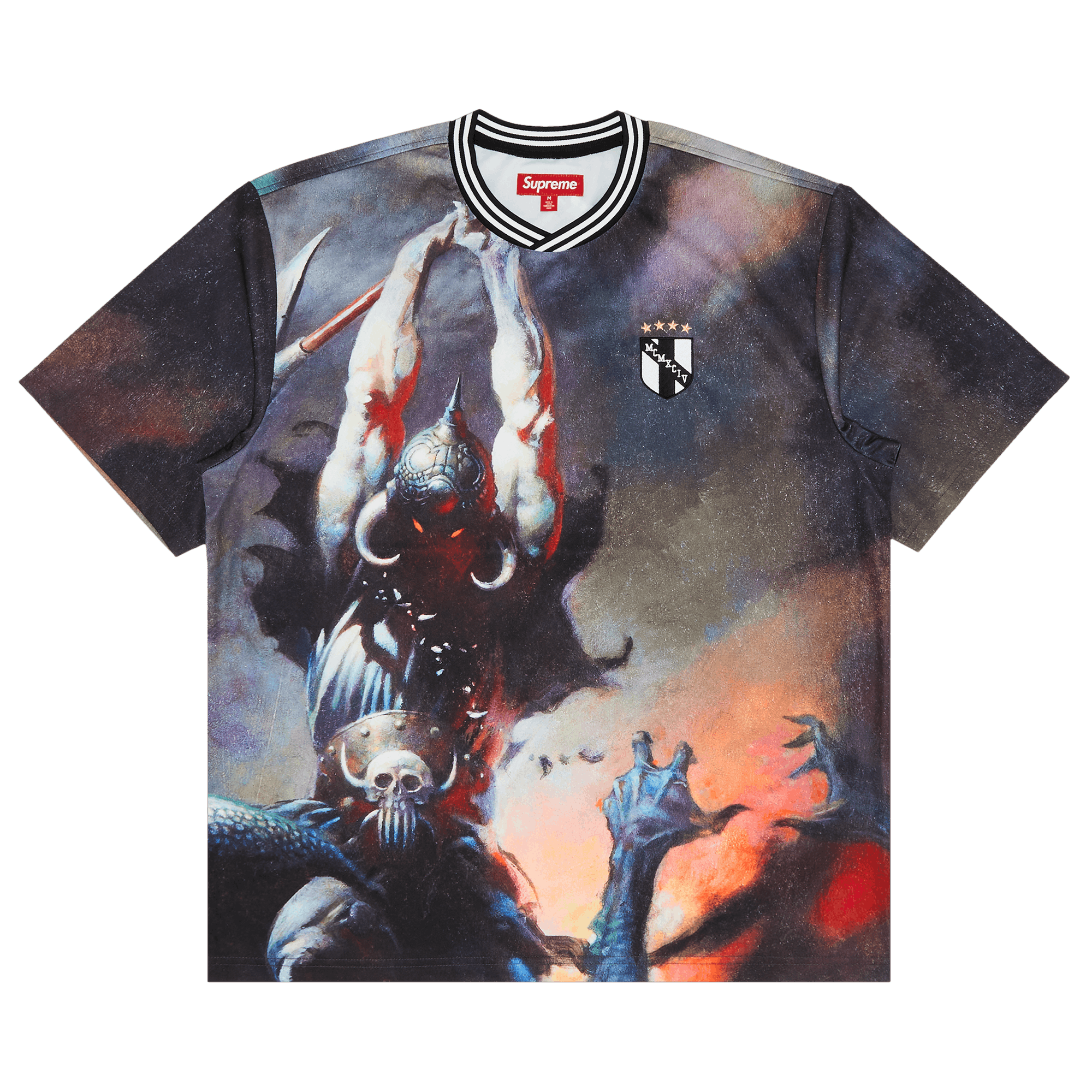 Supreme x Frank Frazetta Soccer Jersey 'Death Dealer'
