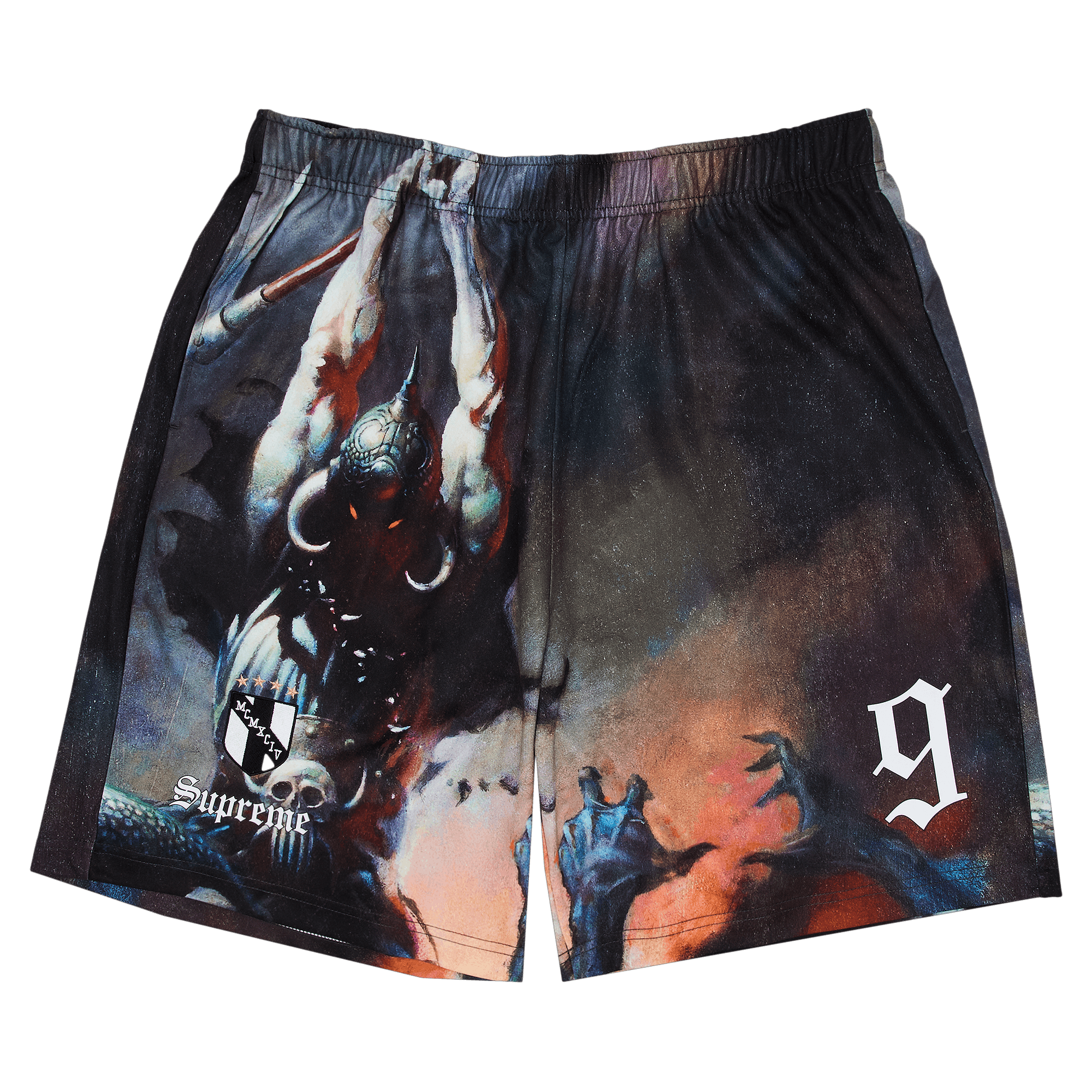 Supreme x Frank Frazetta Soccer Short 'Death Dealer'