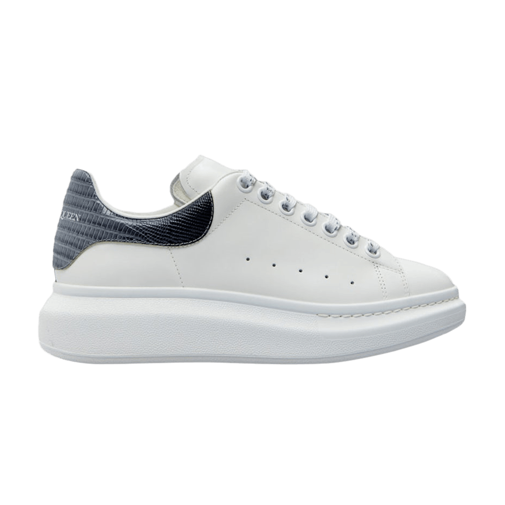 Alexander McQueen Oversized Sneaker 'White Black Silver Croc'