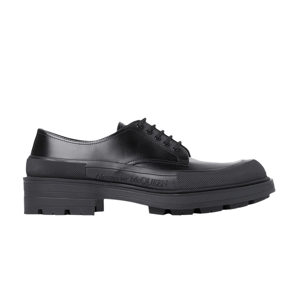Buy Alexander McQueen Wmns Derby Flat 'Black' - 657568 WHZ80 1000