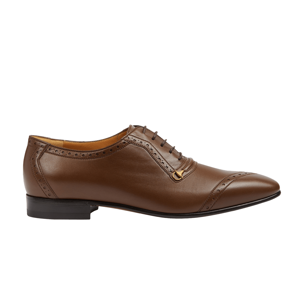 Gucci Brogue Lace Up Shoe 'Brown'