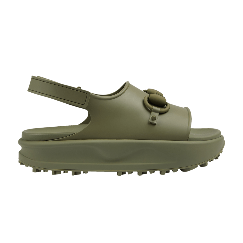 Gucci Horsebit Flatform Sandal 'Green'