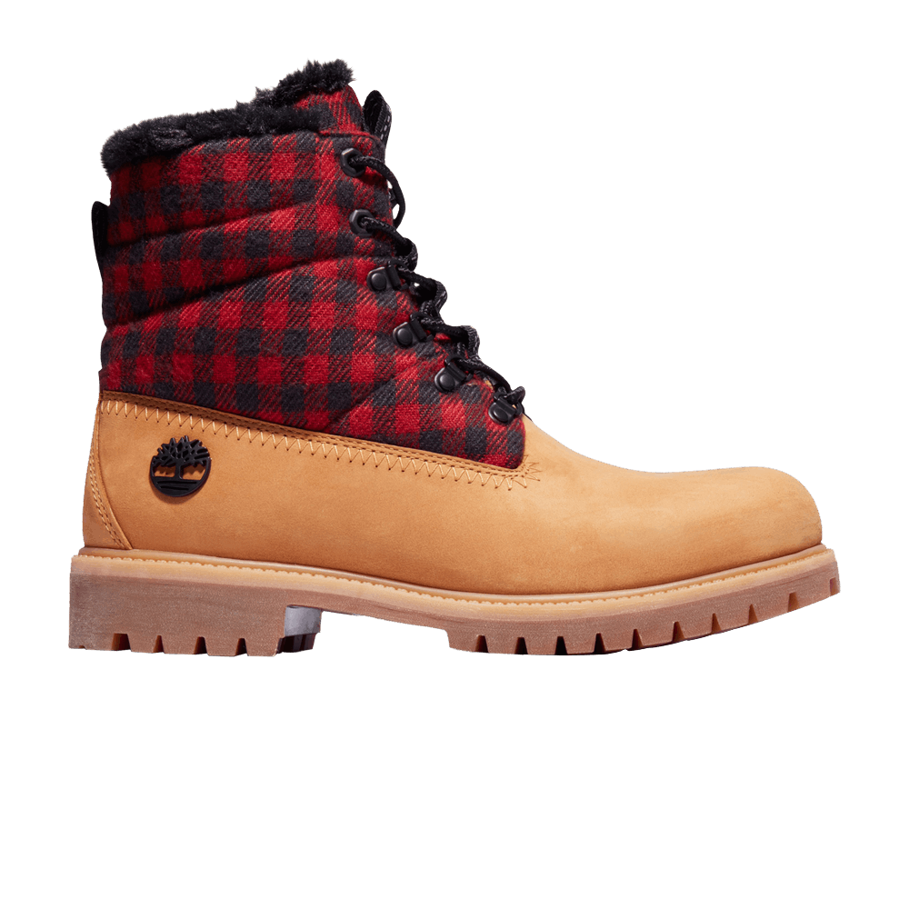 Timberland 6 Inch Heritage Puffer Waterproof Boot 'Wheat Plaid'