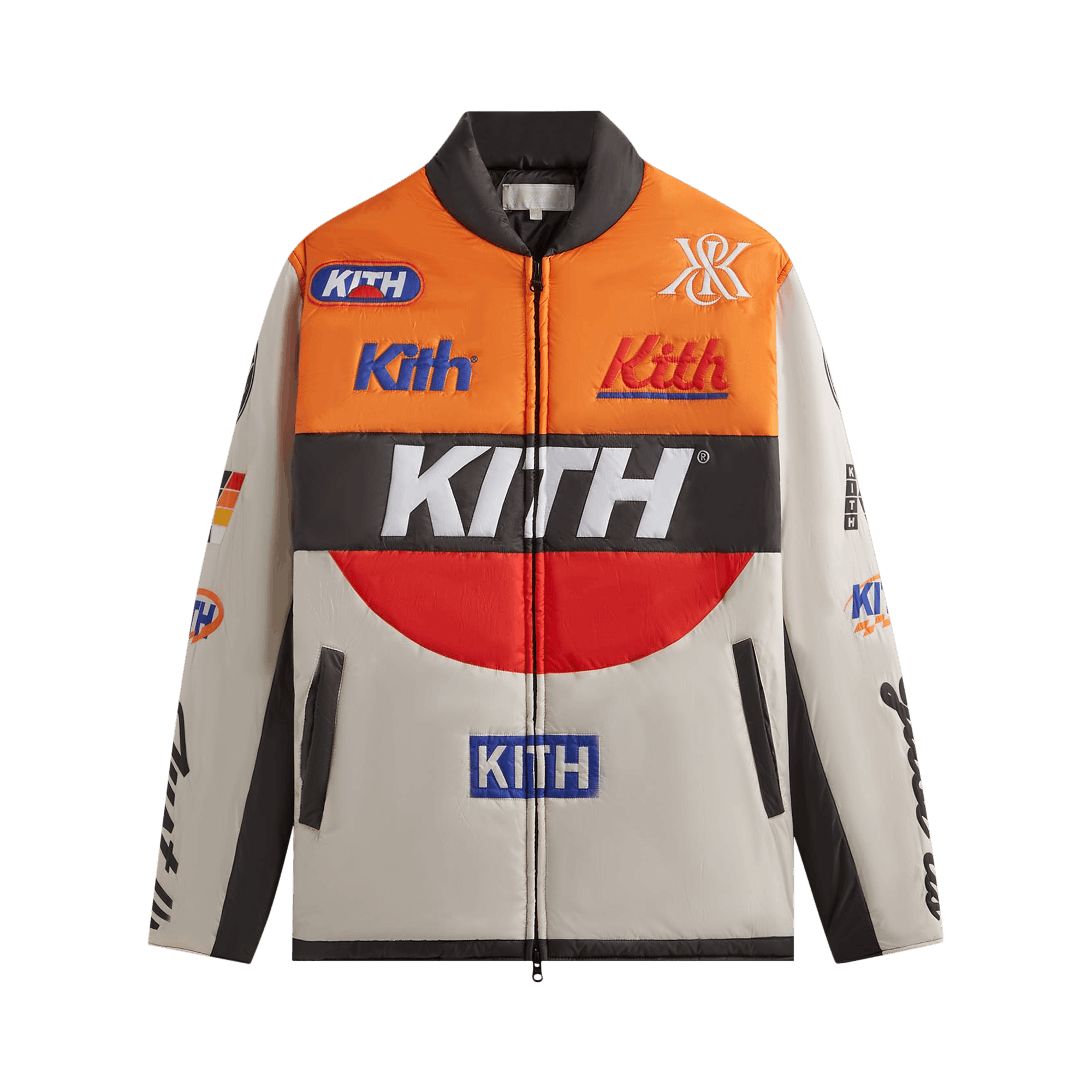 Kith Full Zip Brixton Puffed Shirt Jacket 'Sandrift'