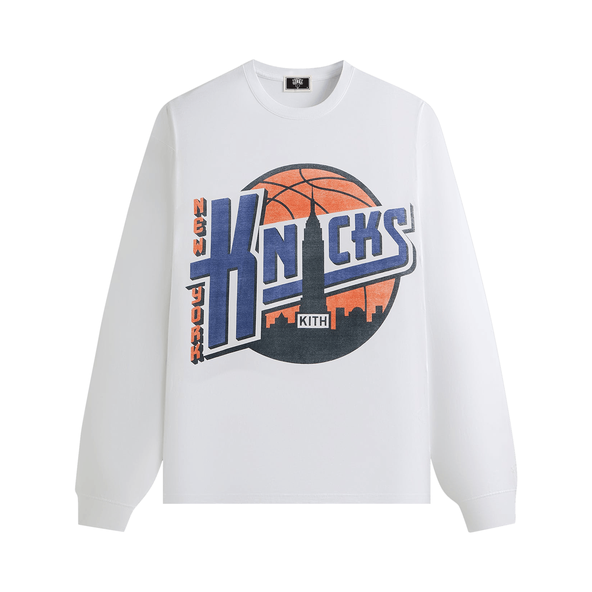 Kith For The New York Knicks City Vintage Long-Sleeve Tee 'White'