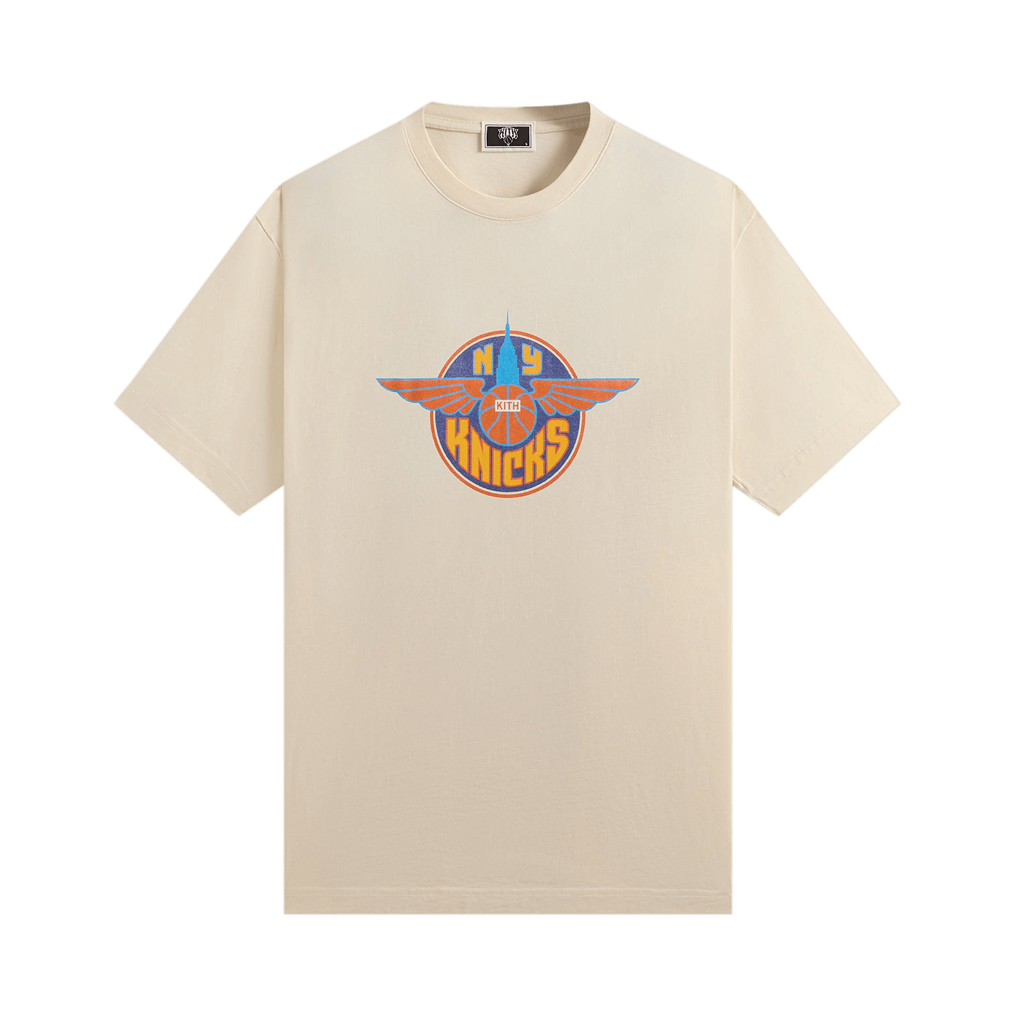 Kith For The New York Knicks Wingman Vintage Tee 'Sandrift'