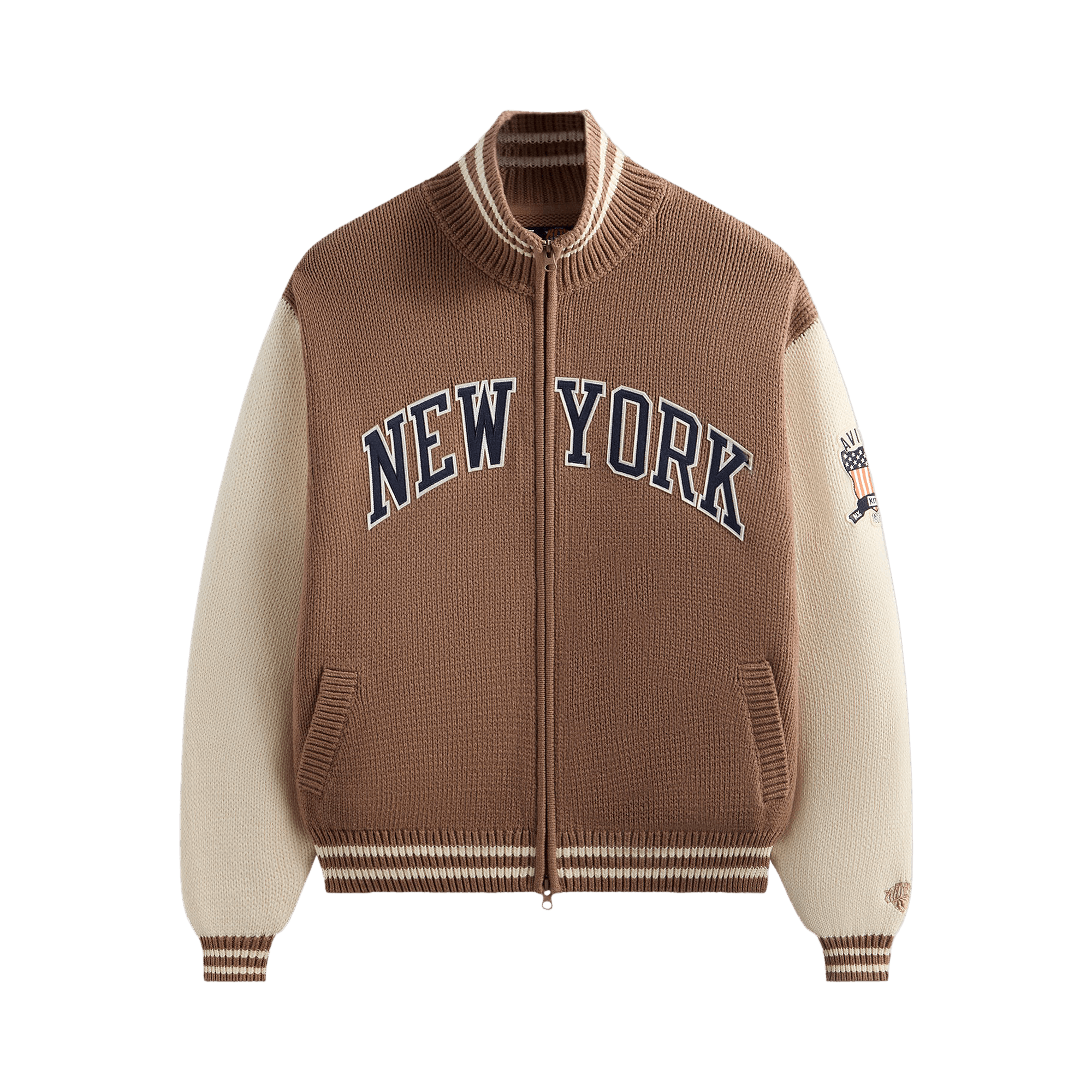 Kith & AVIREX For The New York Knicks Wings Wyona Full Zip Sweater 'Stock'