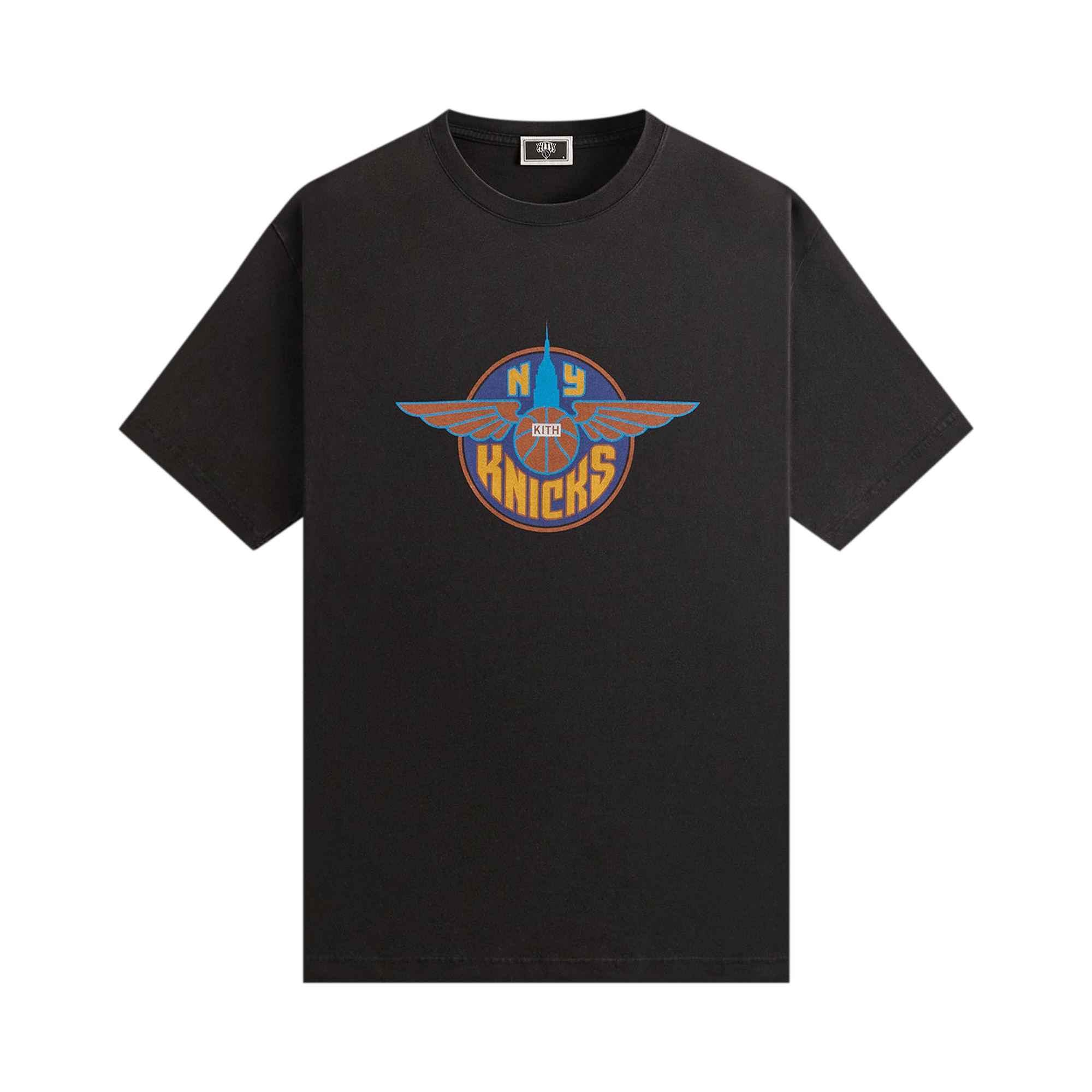 Kith For The New York Knicks Wingman Vintage Tee 'Black'