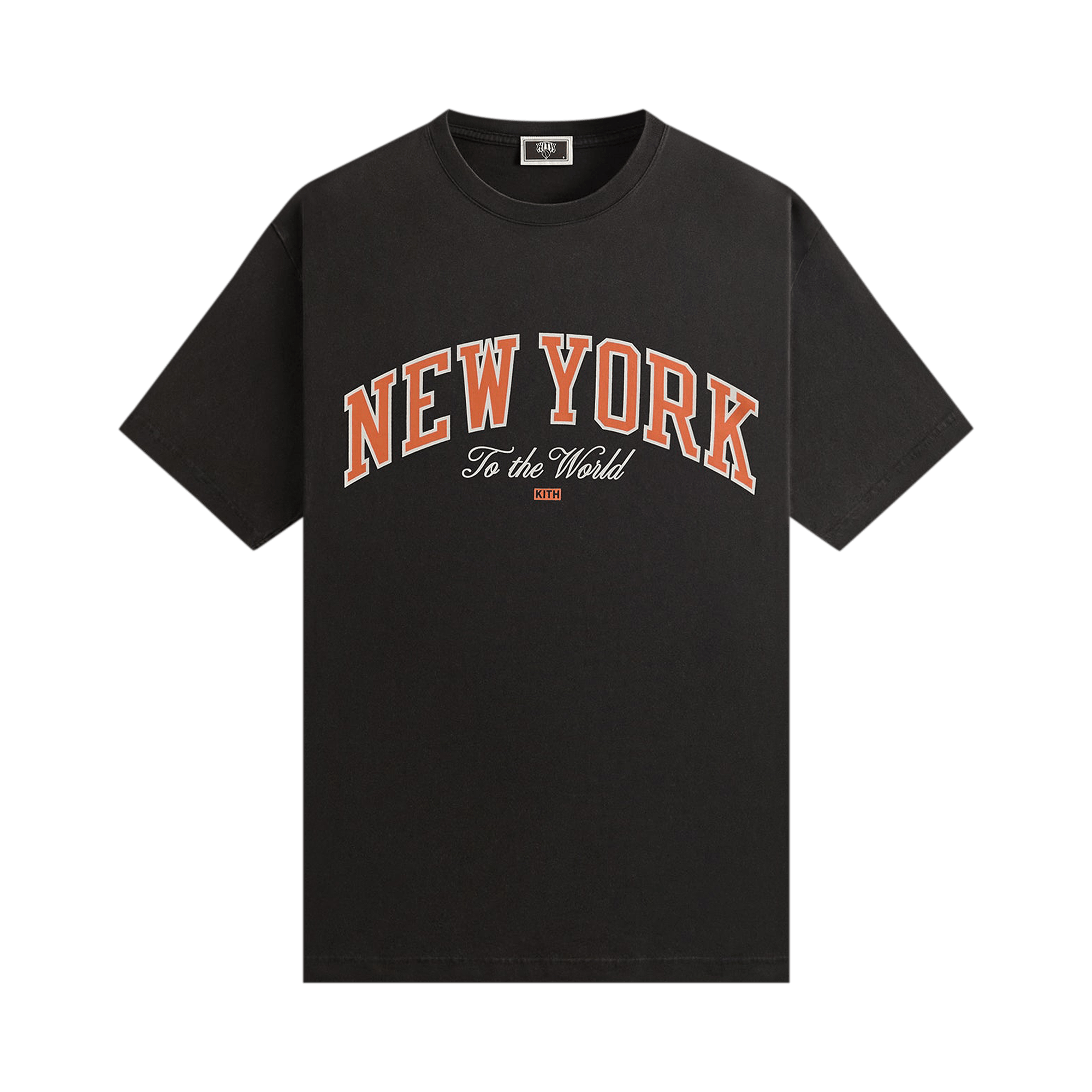 Kith For The New York Knicks New York To The World Vintage Tee 'Black'