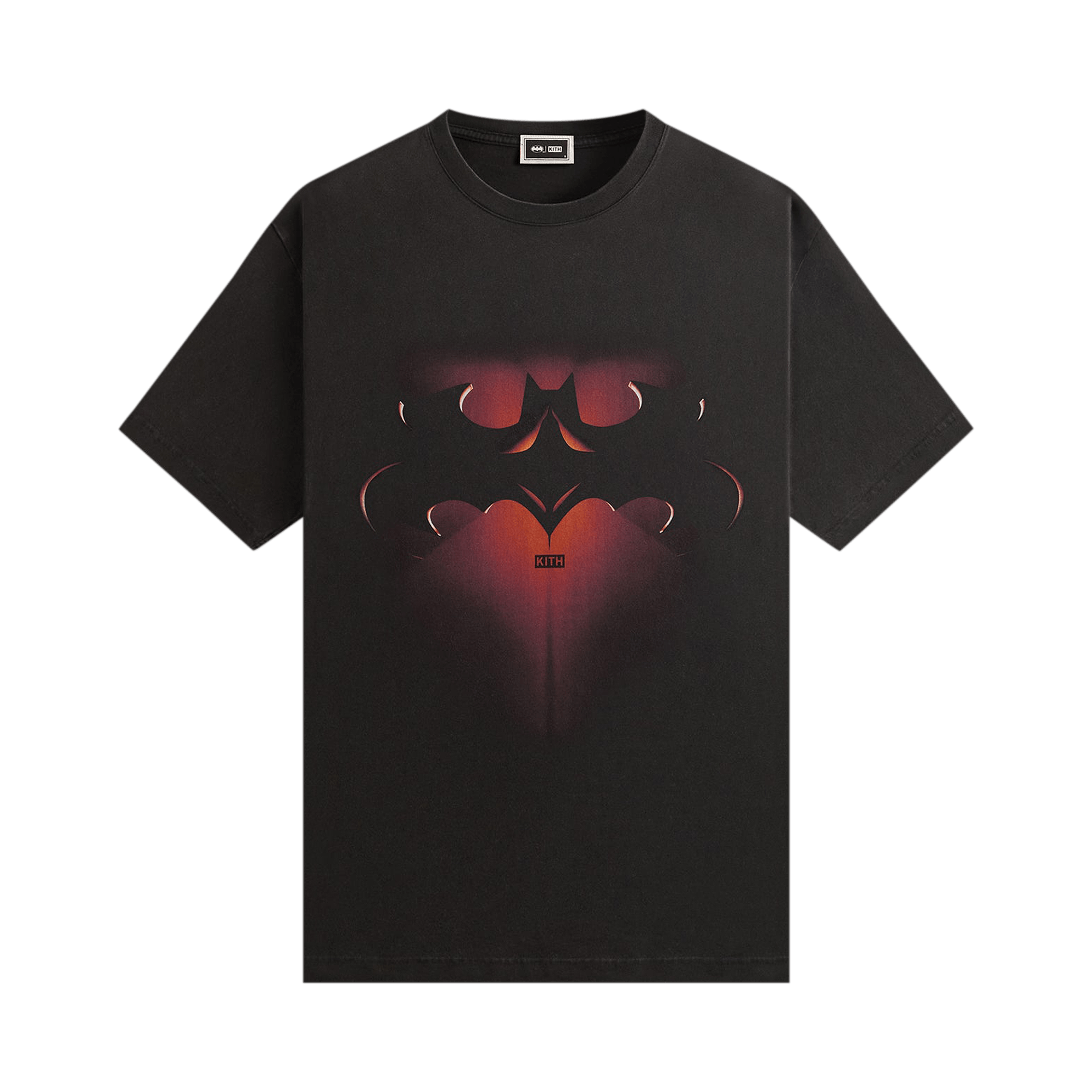 Kith x Batman Batman and Robin Logo Vintage Tee 'Black'