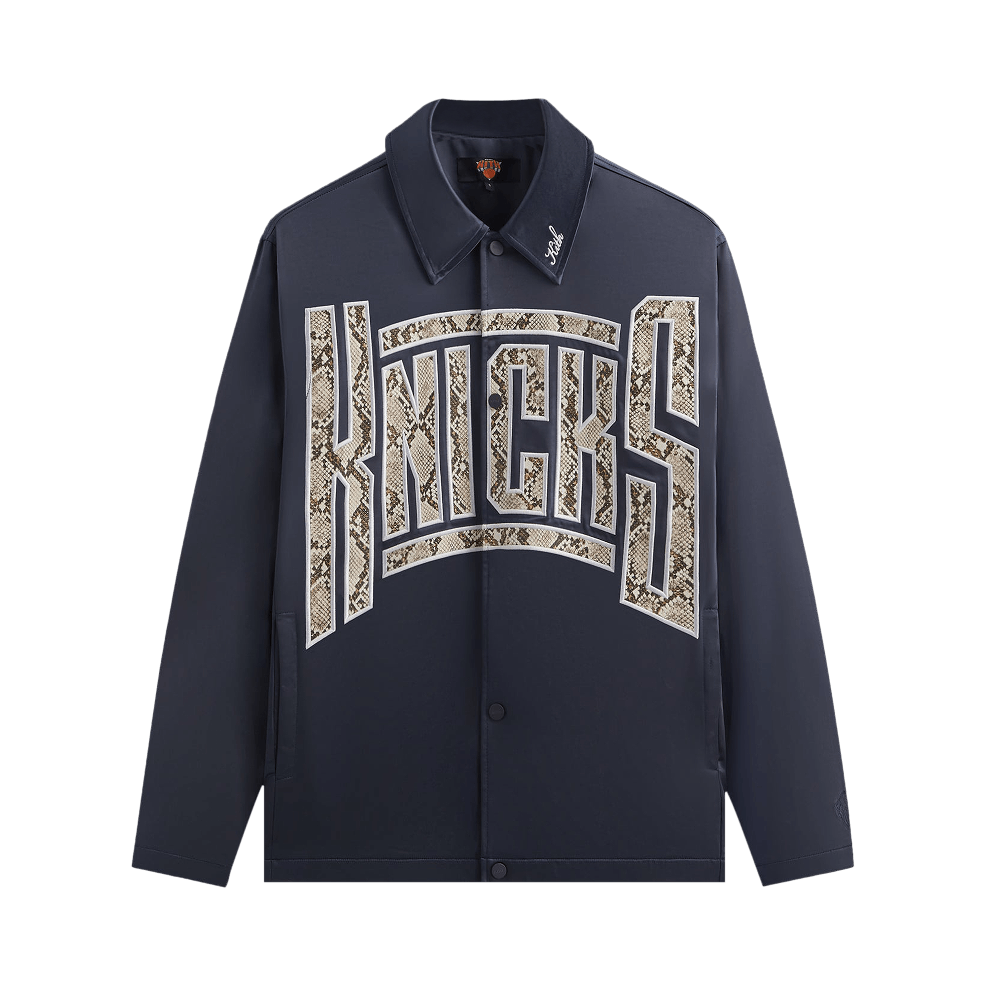 Kith For The New York Knicks Snap Front Coaches Jacket 'Nocturnal'