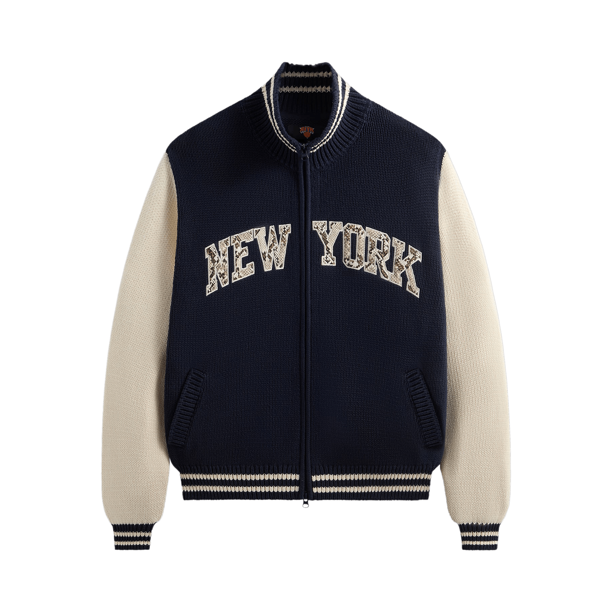 Kith For The New York Knicks Wyona Full Zip Sweater 'Nocturnal'