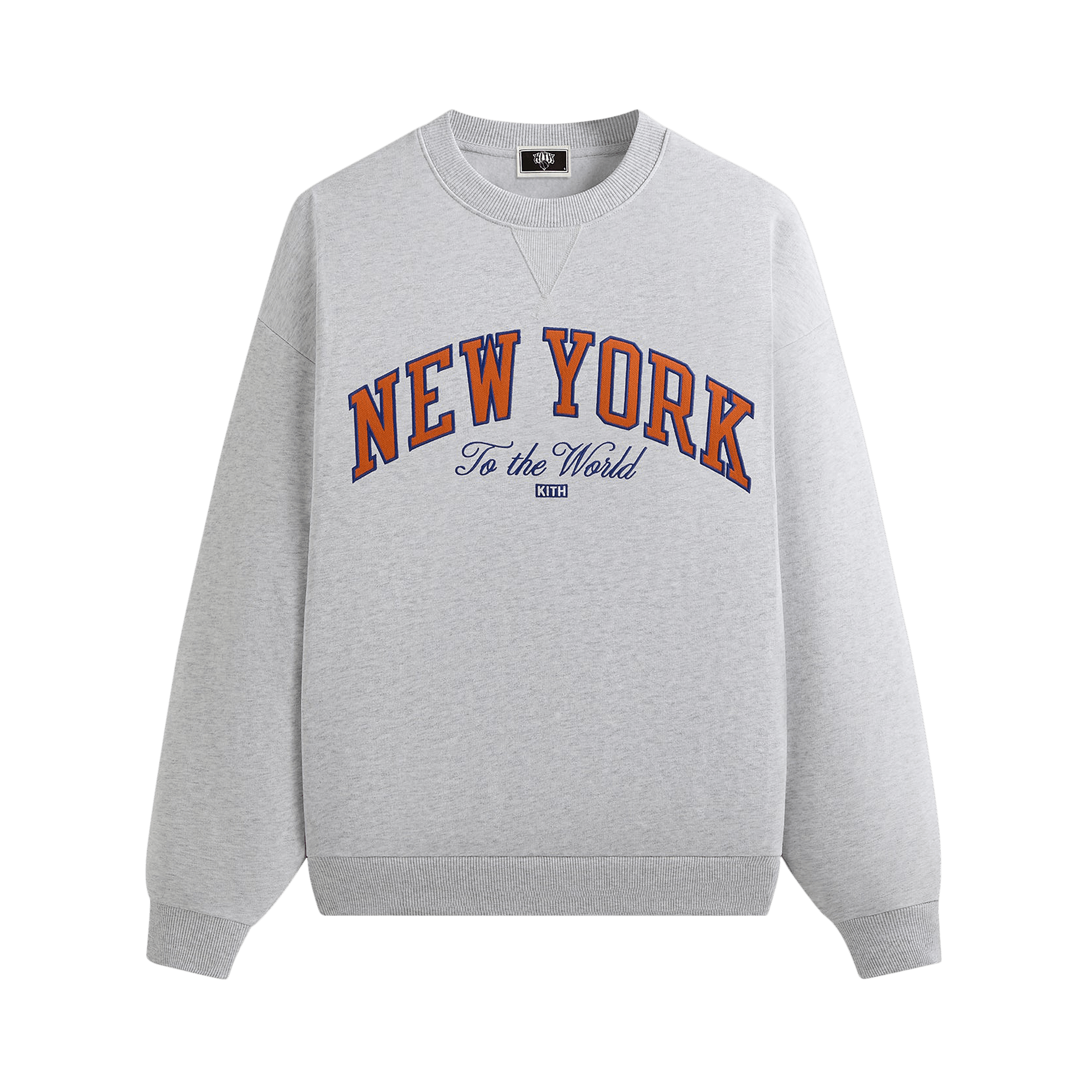 Kith For The New York Knicks Vintage Nelson Crewneck 'Light Heather Grey'