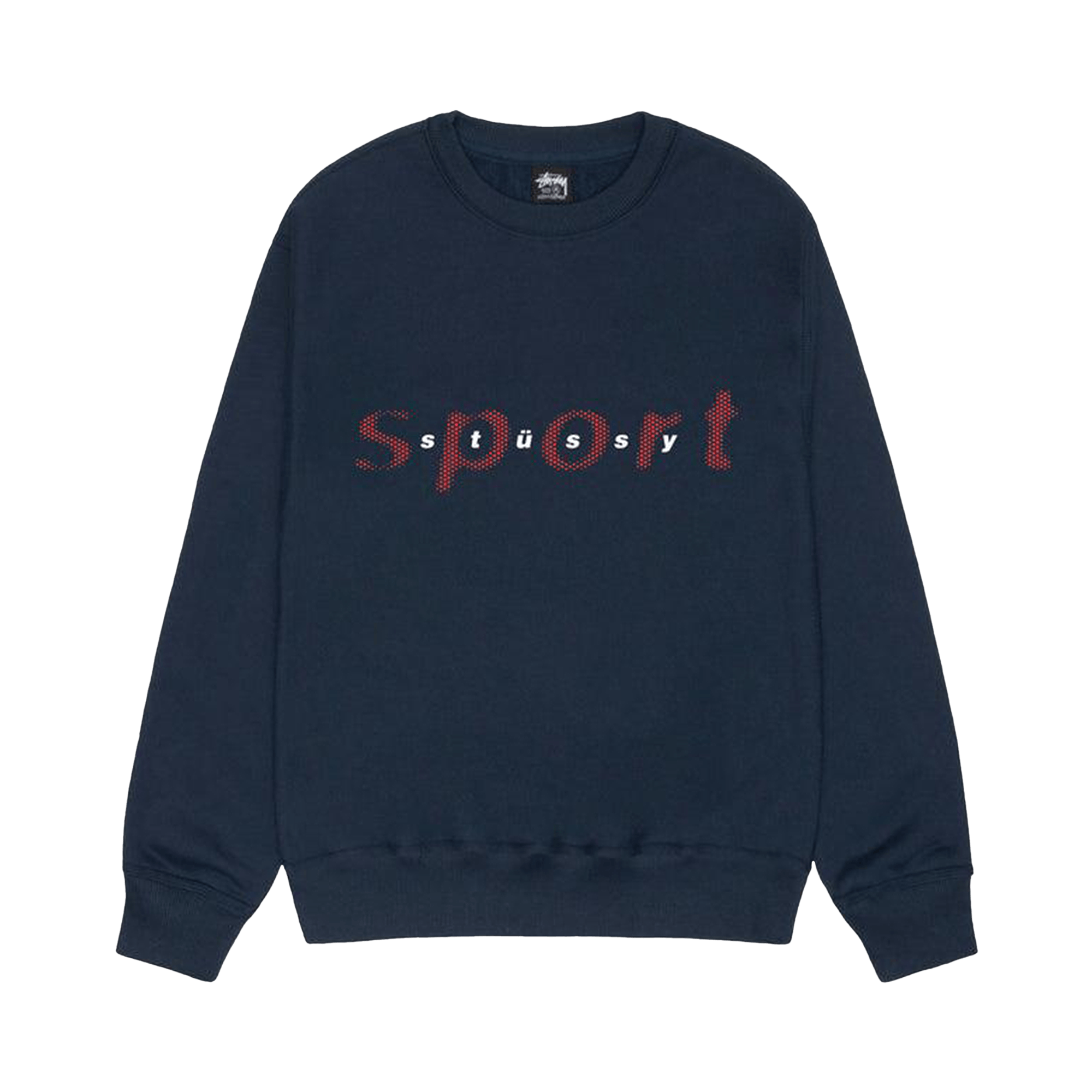Stussy Dot Sport Crew Sweatshirt 'Navy'