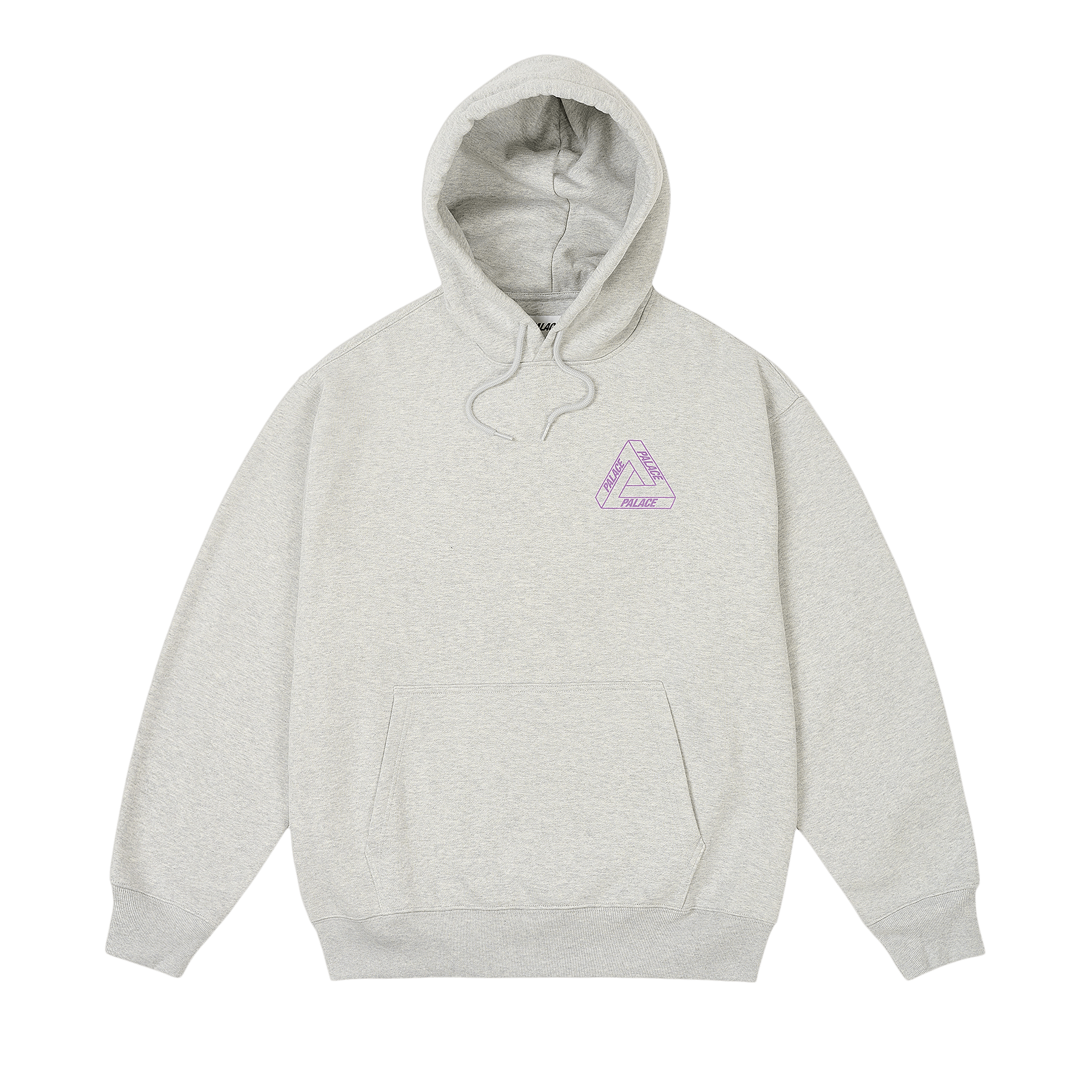 Palace Glow Tri-Ferg Hood 'Grey Marl'