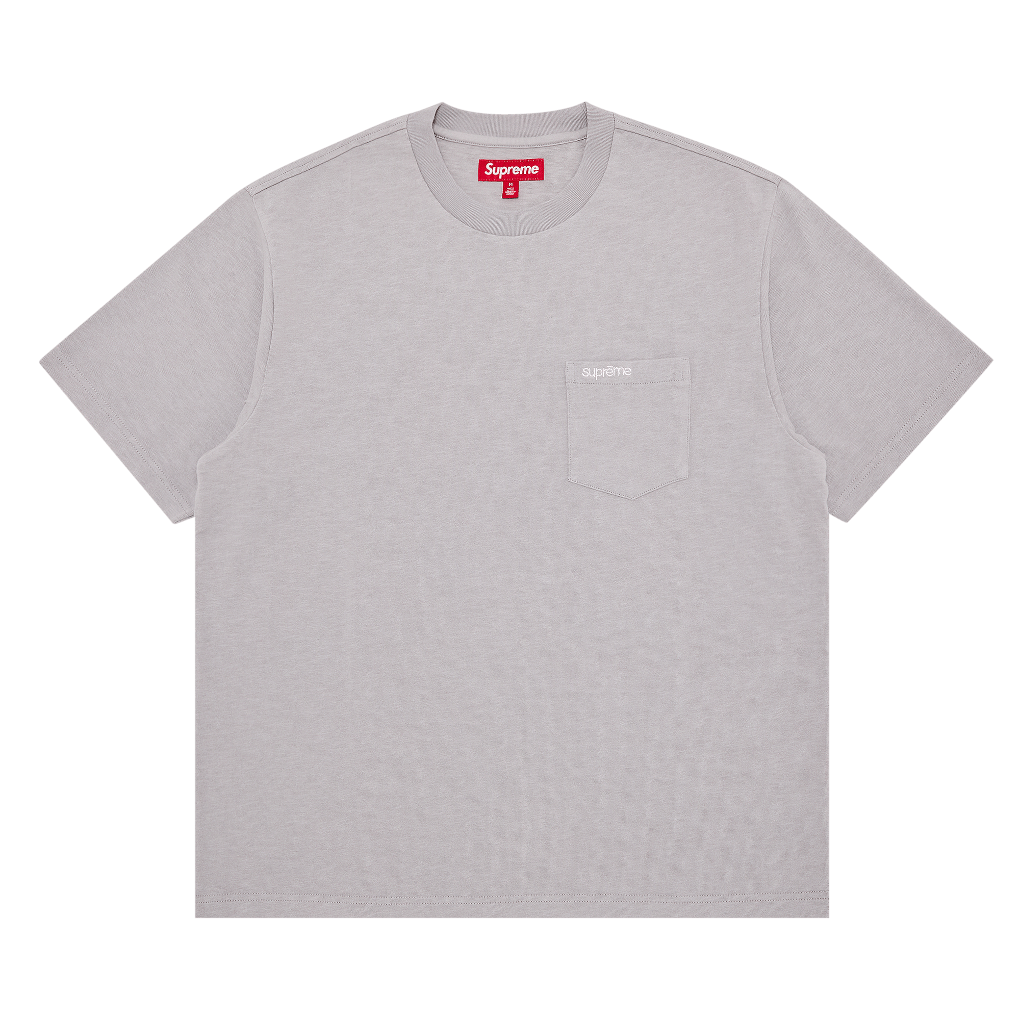 Supreme Short-Sleeve Pocket Tee 'Grey'