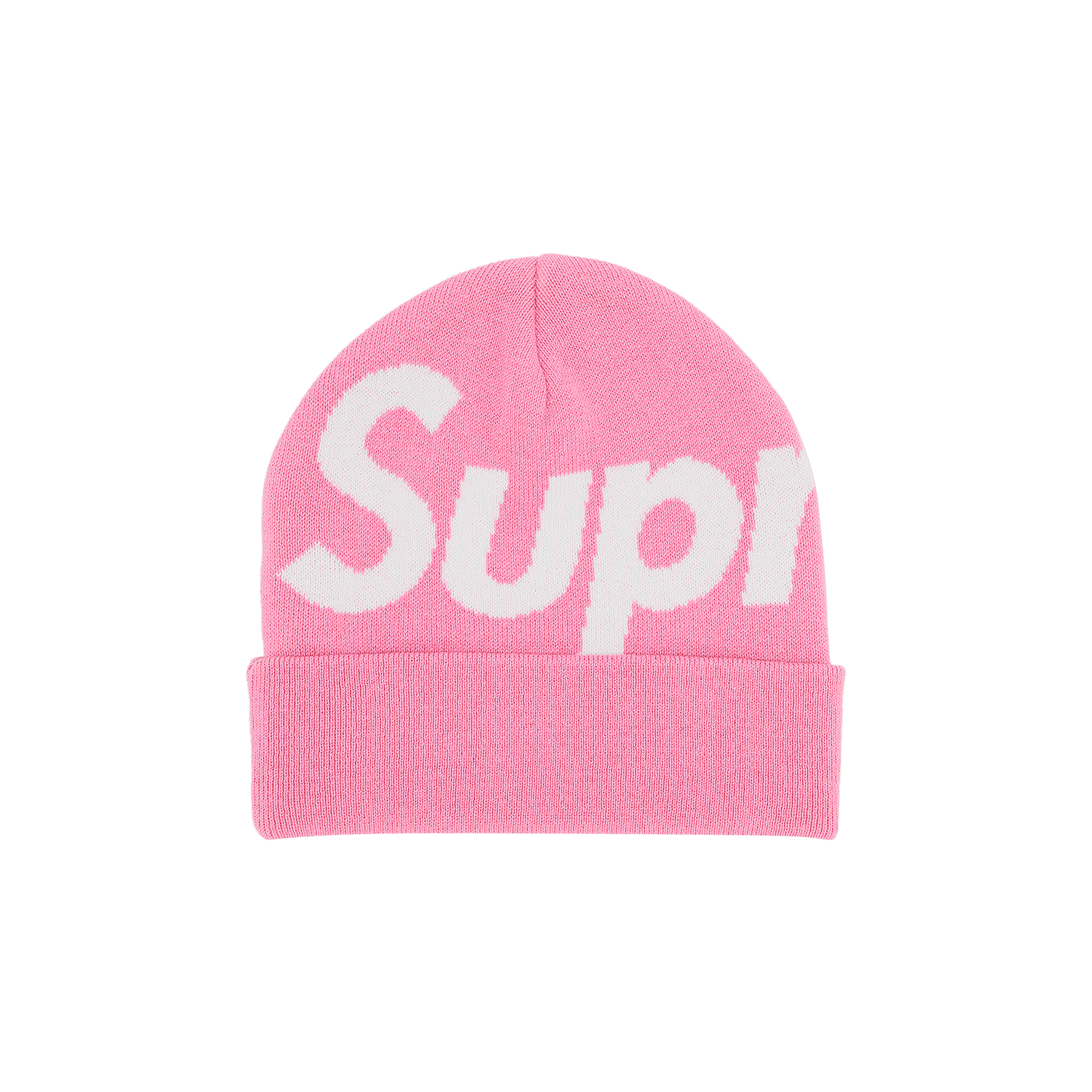 Supreme Big Logo Beanie 'Pink'