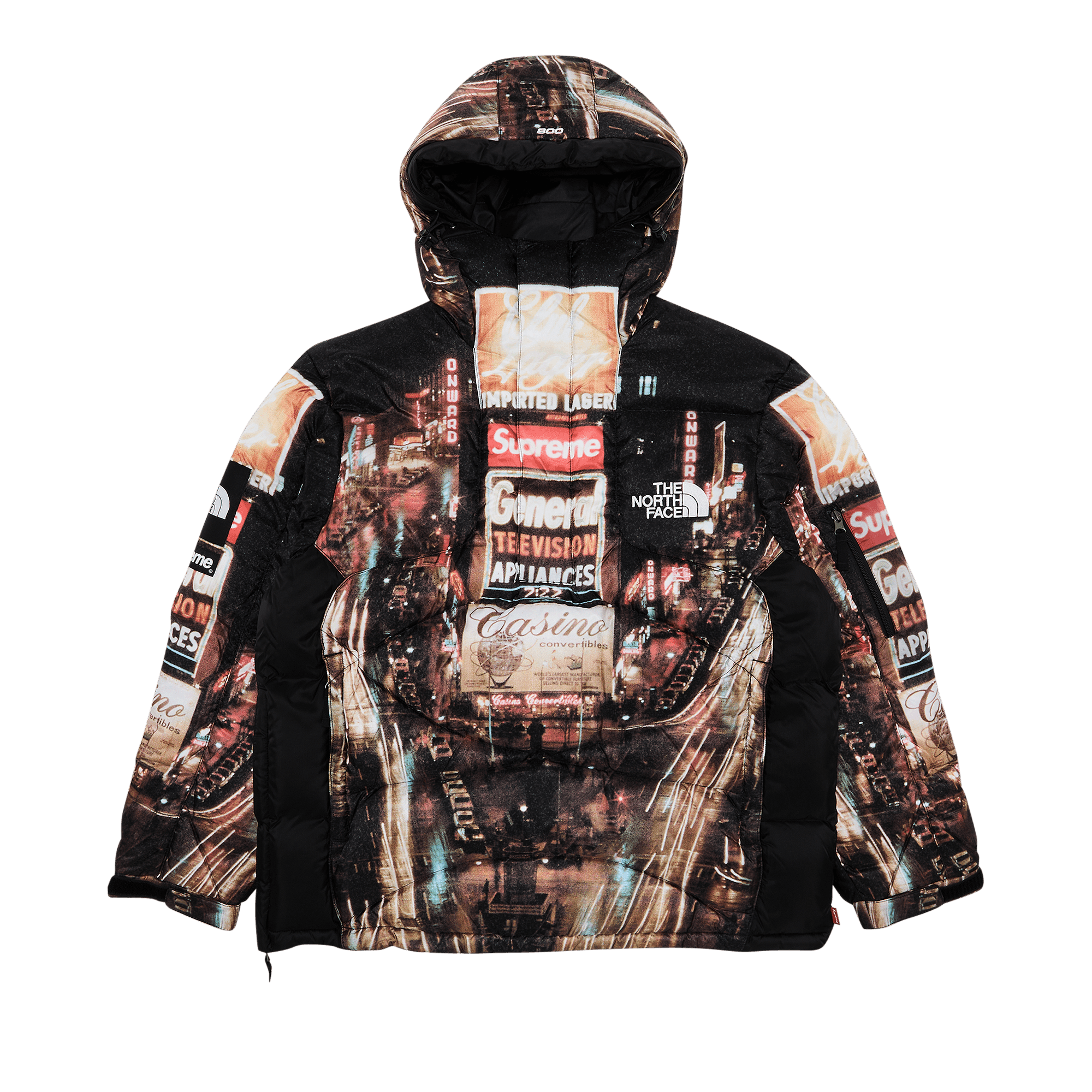 Supreme x The North Face 800-Fill Half Zip Hooded Pullover 'Times Square'
