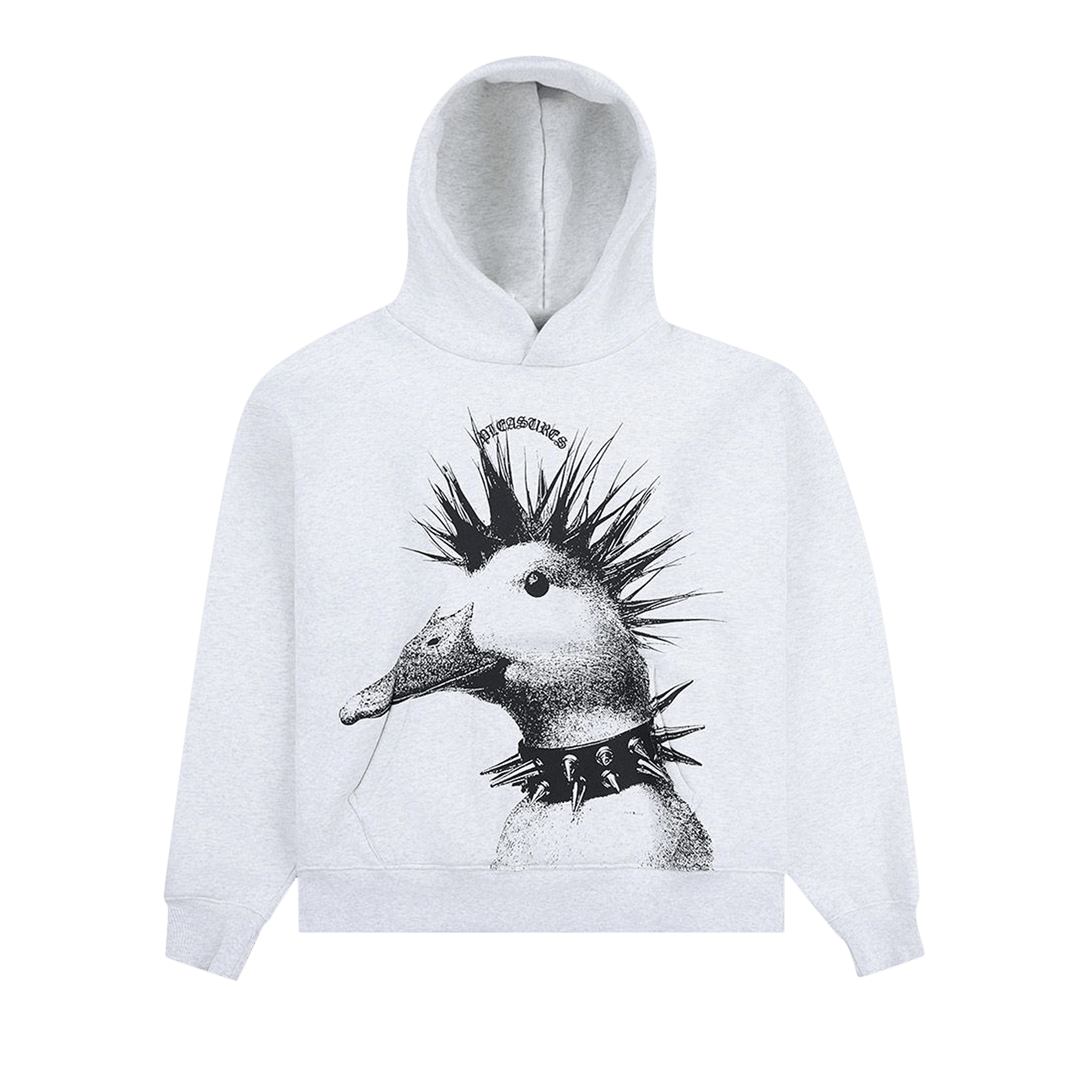 Pleasures Punk Duck Hoodie 'Grey/Black'