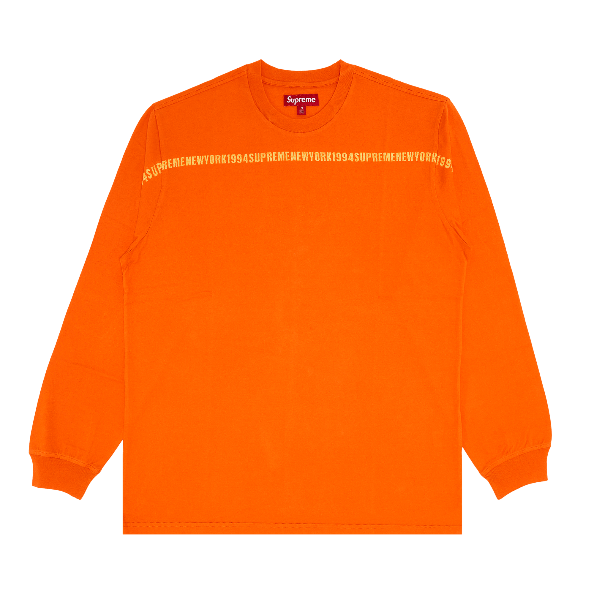 Supreme Intarsia Stripe Long-Sleeve Top 'Orange'