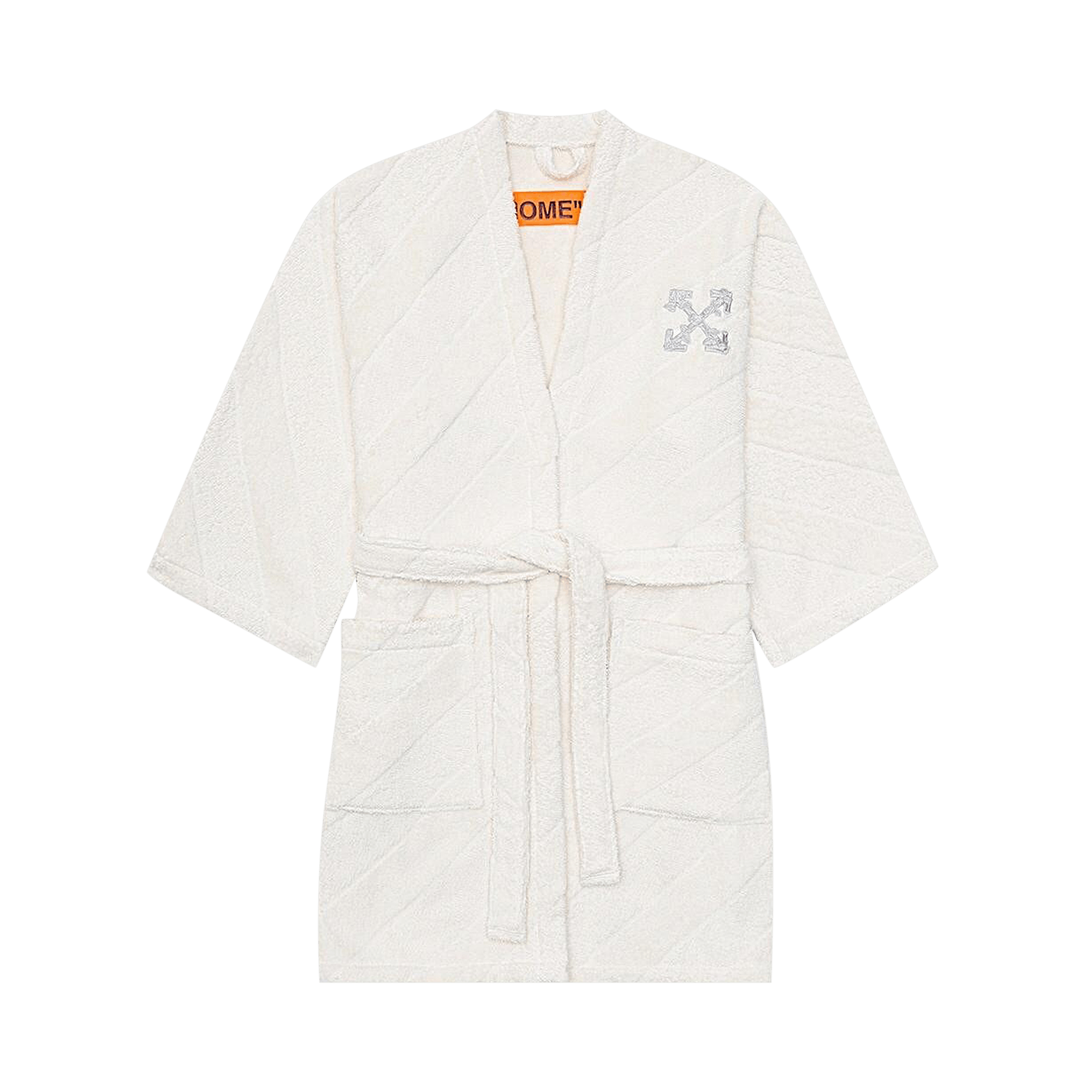 Off-White Arrow Leaves Bathrobe 'Coconut White'