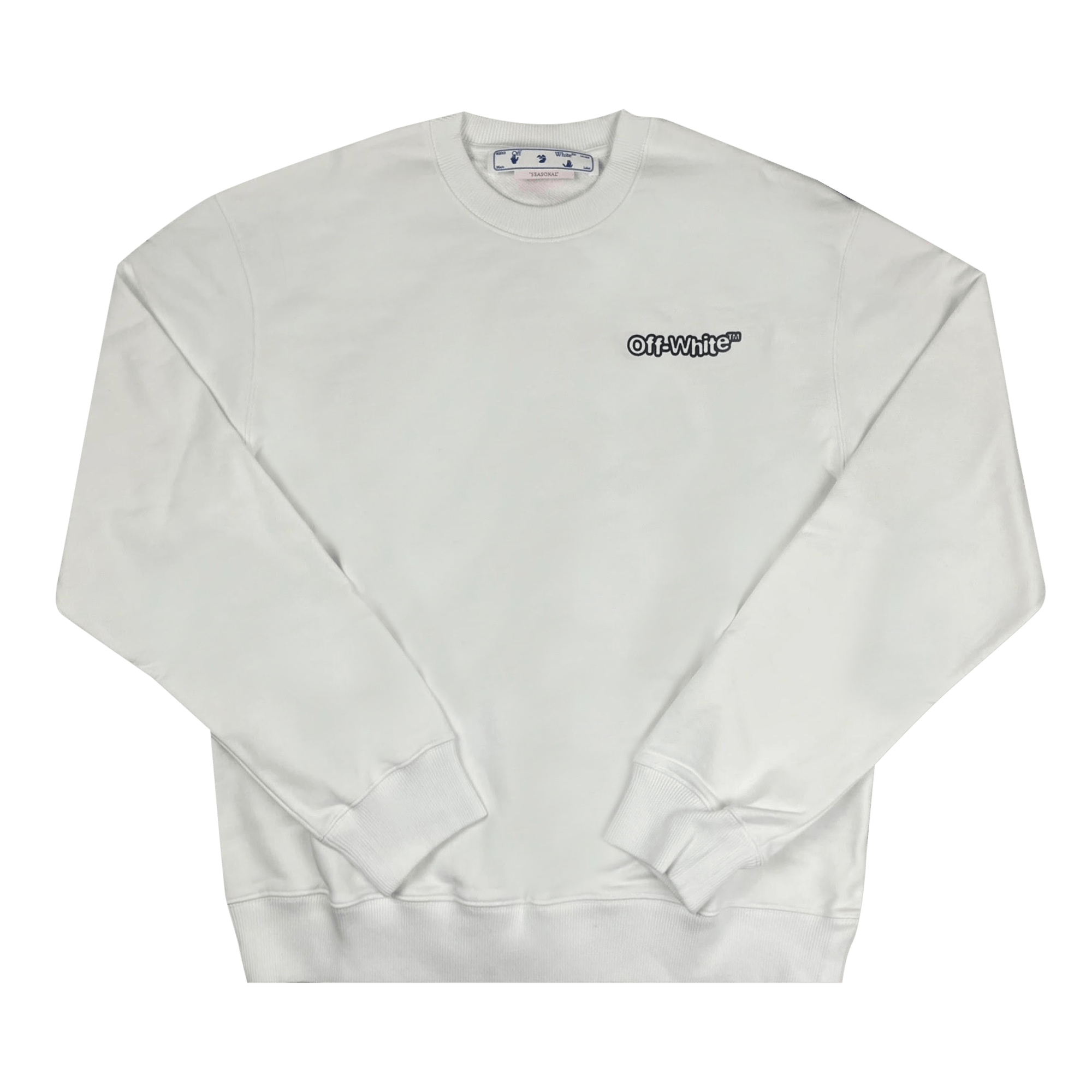Off-White TM Logo Print Crewneck 'White/Black'
