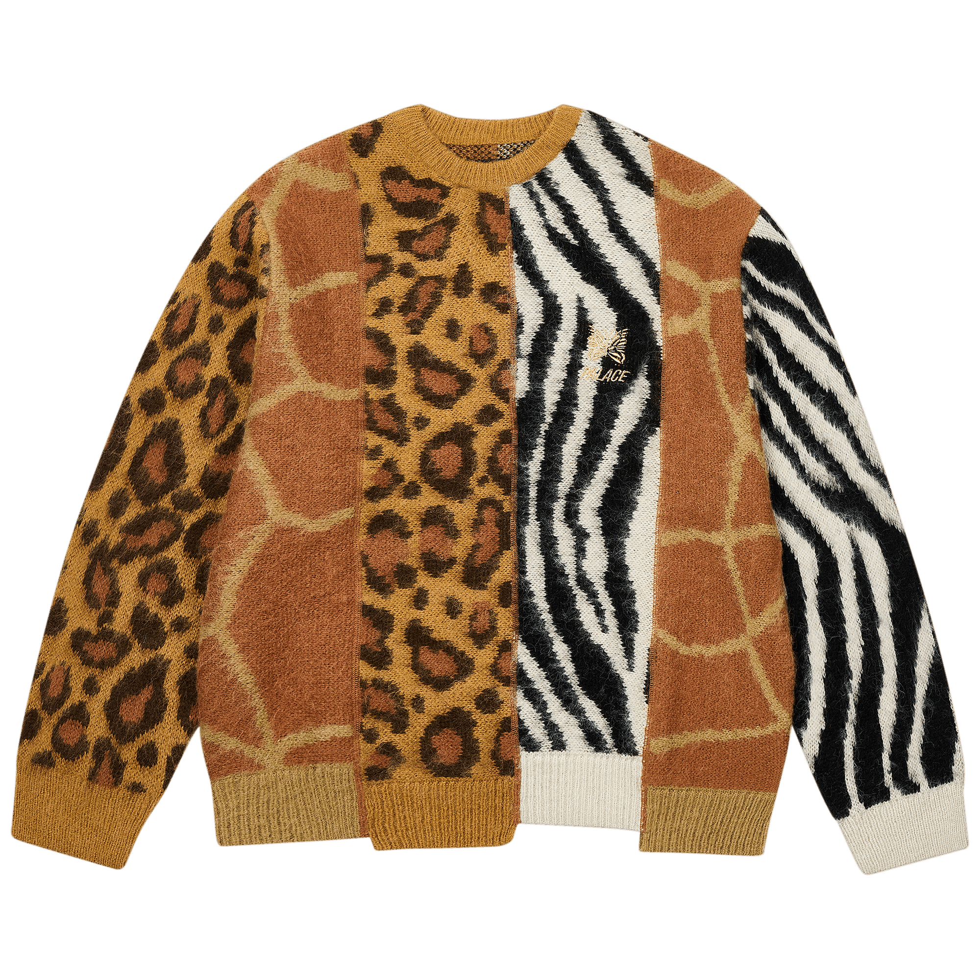Palace x Needles Hairy Animal Knit 'Multi Animal'