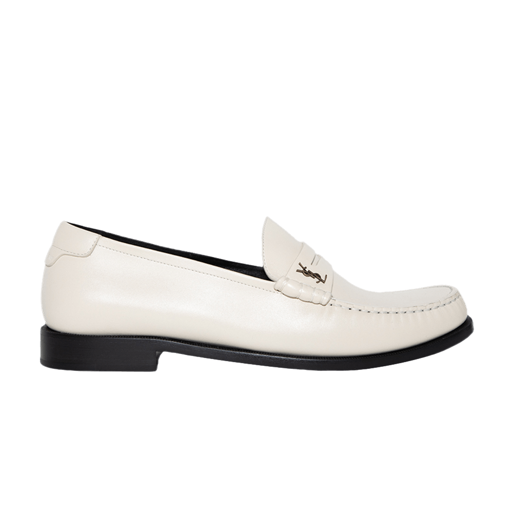 Saint Laurent Le Loafer Penny Slippers 'Pearl'