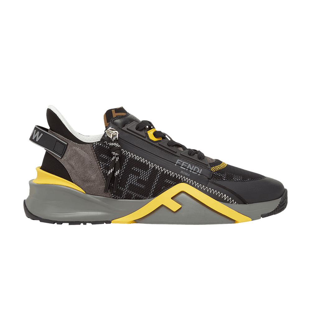 Fendi Flow Slip-On 'Black Grey Yellow'