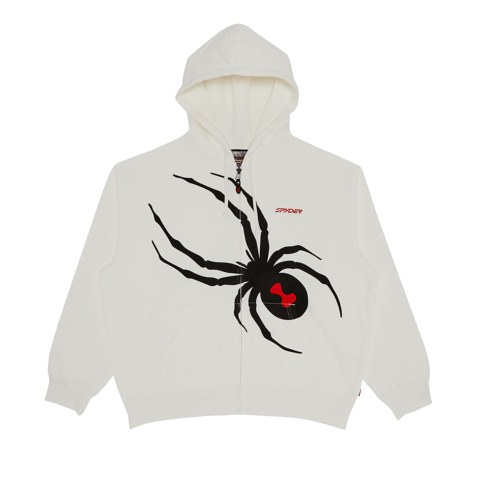 Supreme x Spyder Zip Up Hooded Sweatshirt 'White'