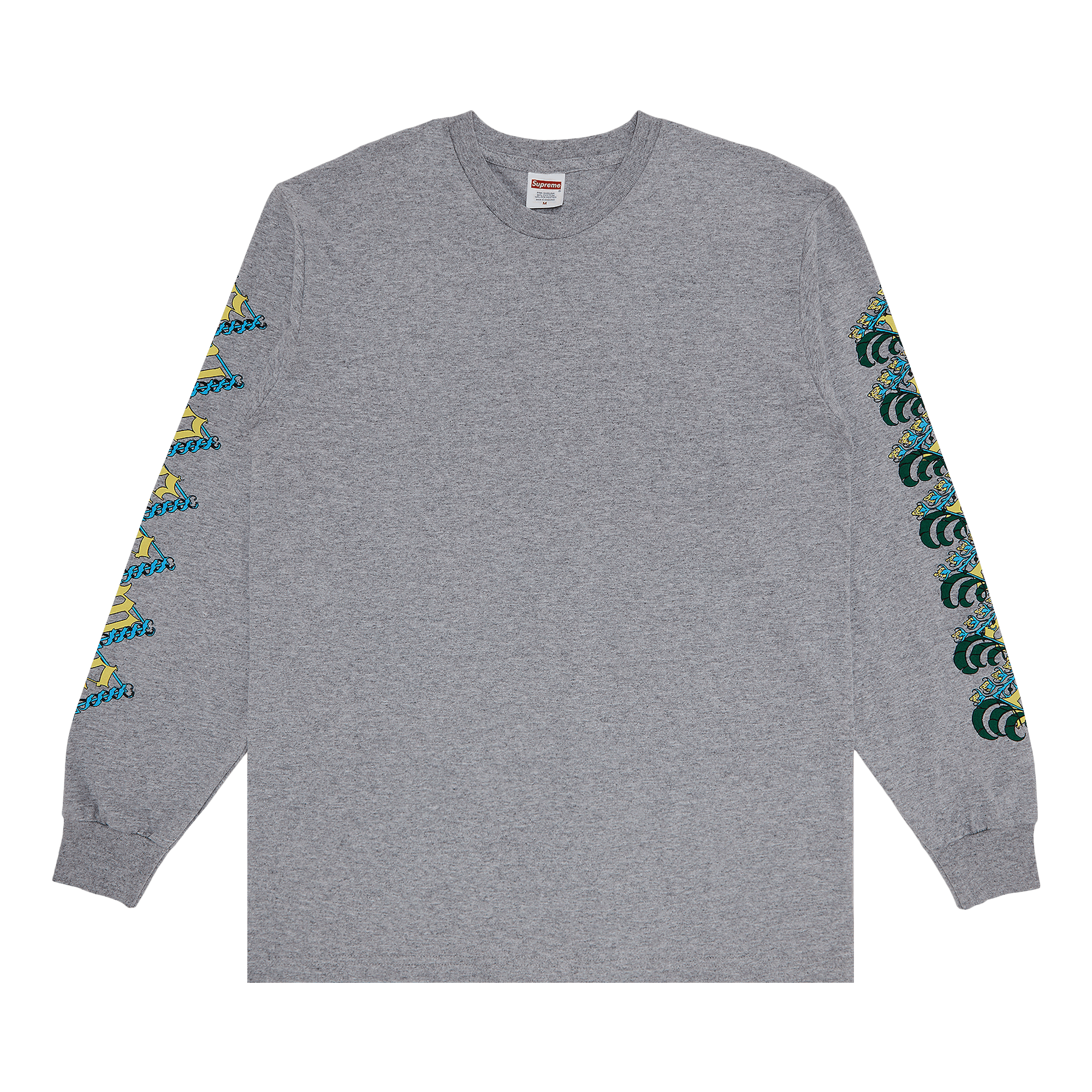 Supreme Strawberries Long-Sleeve Tee 'Heather Grey'
