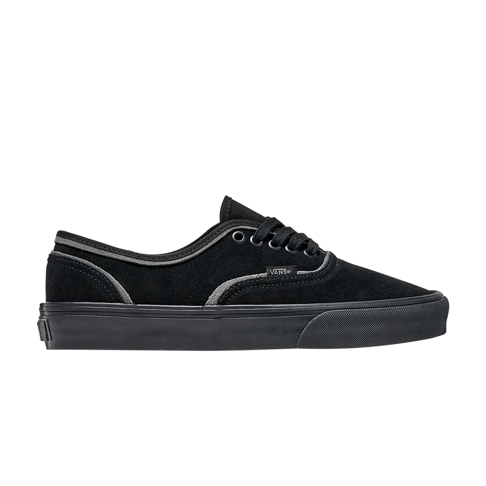 Vans Authentic Suede 'Black Grey Silver Seams'