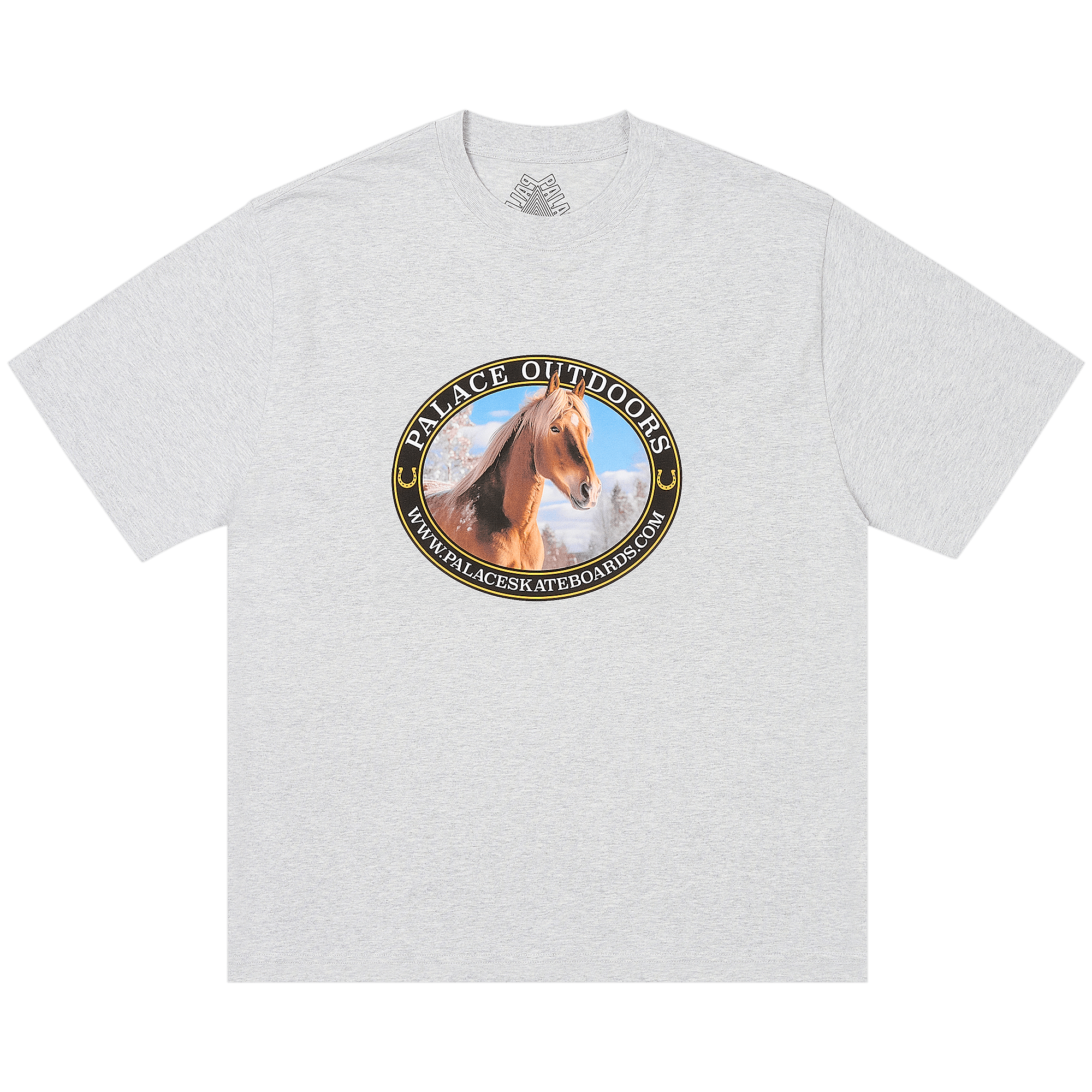 Palace Equestrian T-Shirt 'Grey Marl'