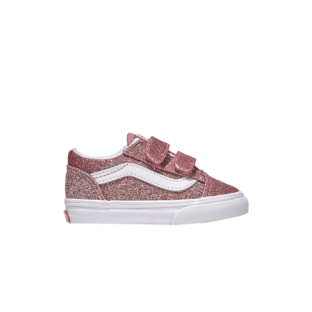 Vans Old Skool V Toddler 'Rose Gold Glitter'