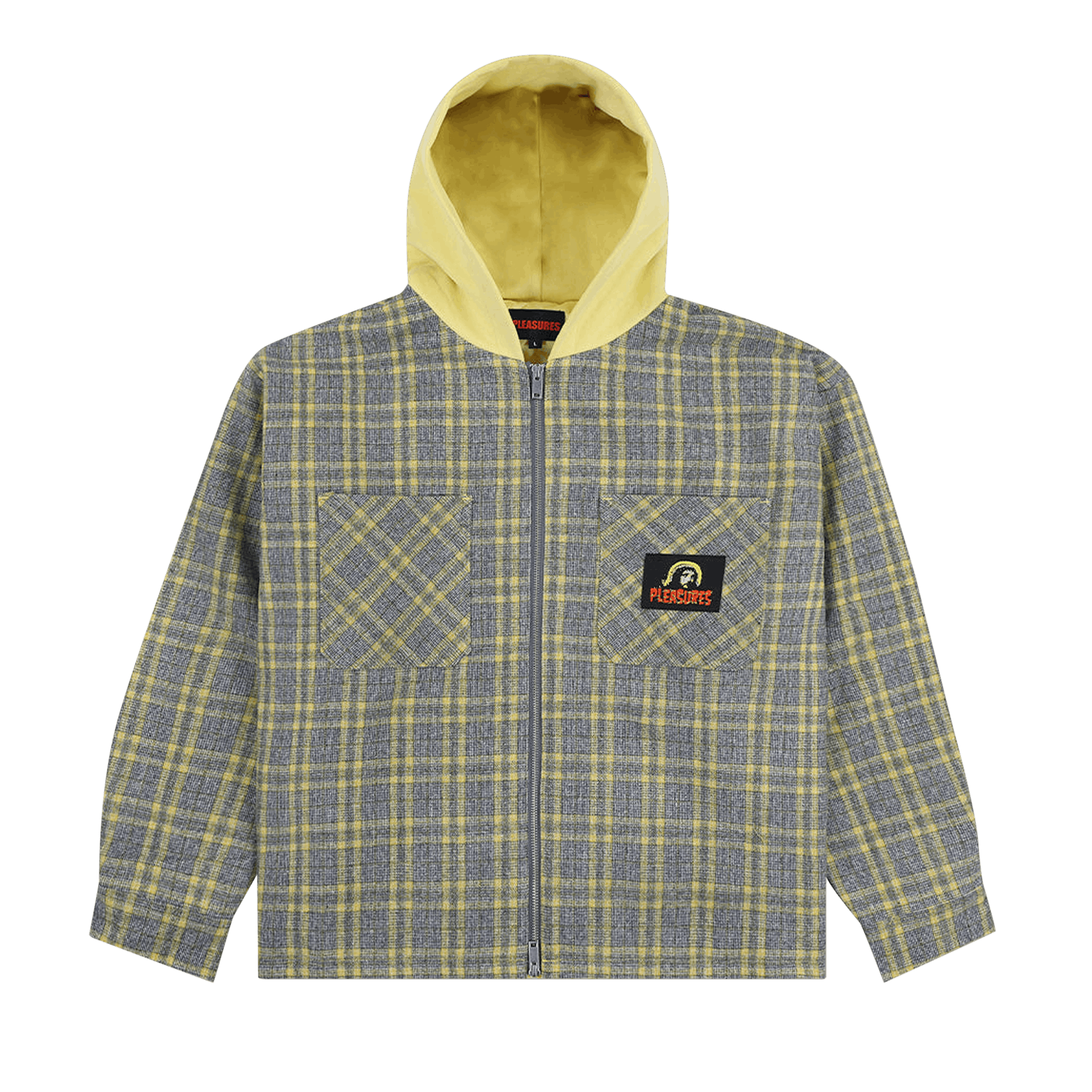 Pleasures Wolf Hooded Overshirt 'Grey'