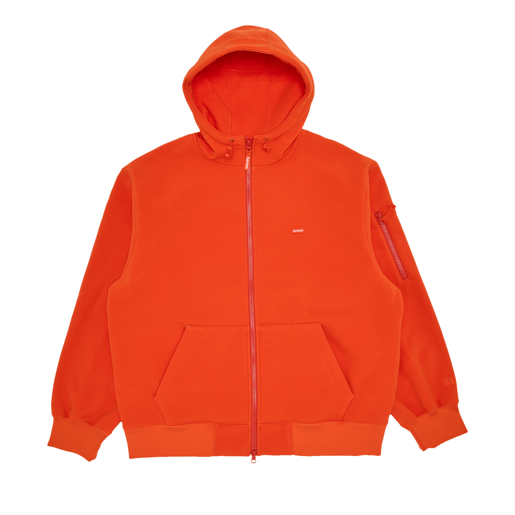 Supreme WINDSTOPPER Zip Up Hooded Sweatshirt 'Orange'
