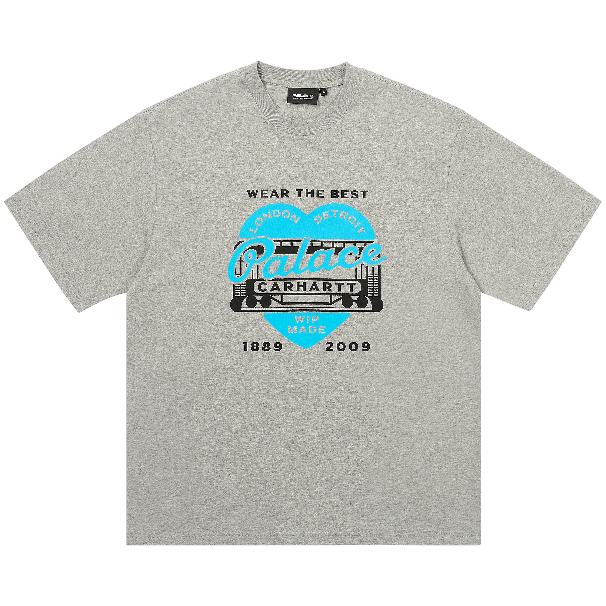 Palace x Carhartt WIP Heart T-Shirt 'Heather Grey'