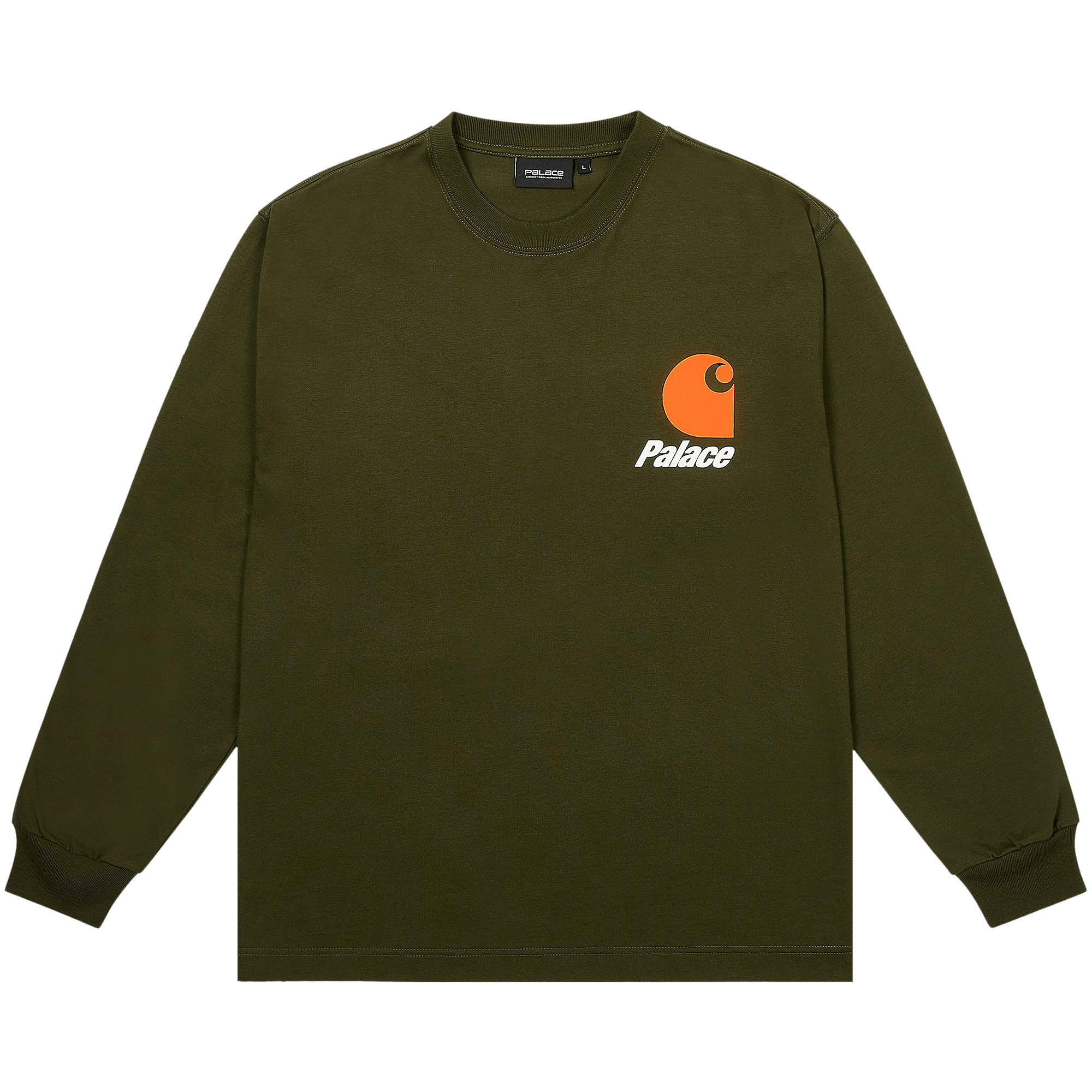Palace x Carhartt WIP Logo Long-Sleeve 'Plant'