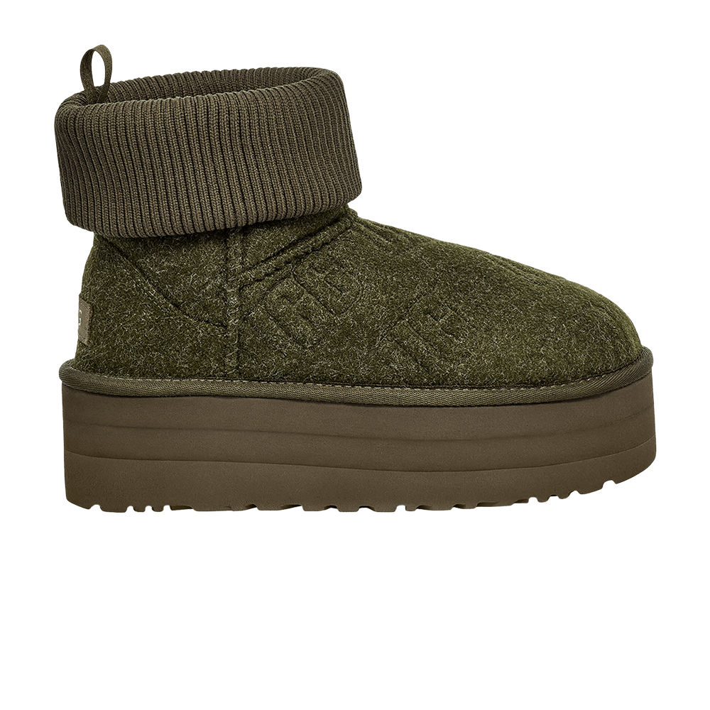 UGG Wmns Classic Mini Platform Felted Boot 'Forest Night'