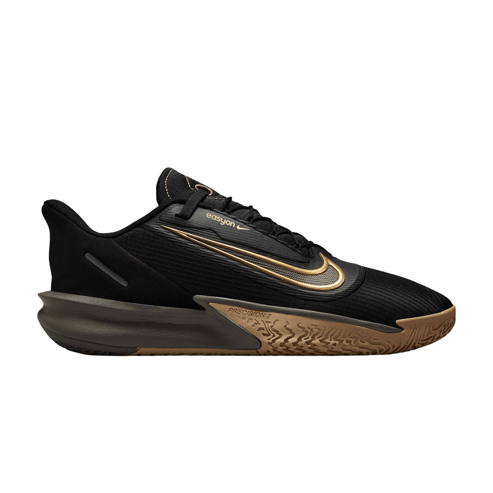 Nike Precision 7 EasyOn 'Black Metallic Gold Gum'
