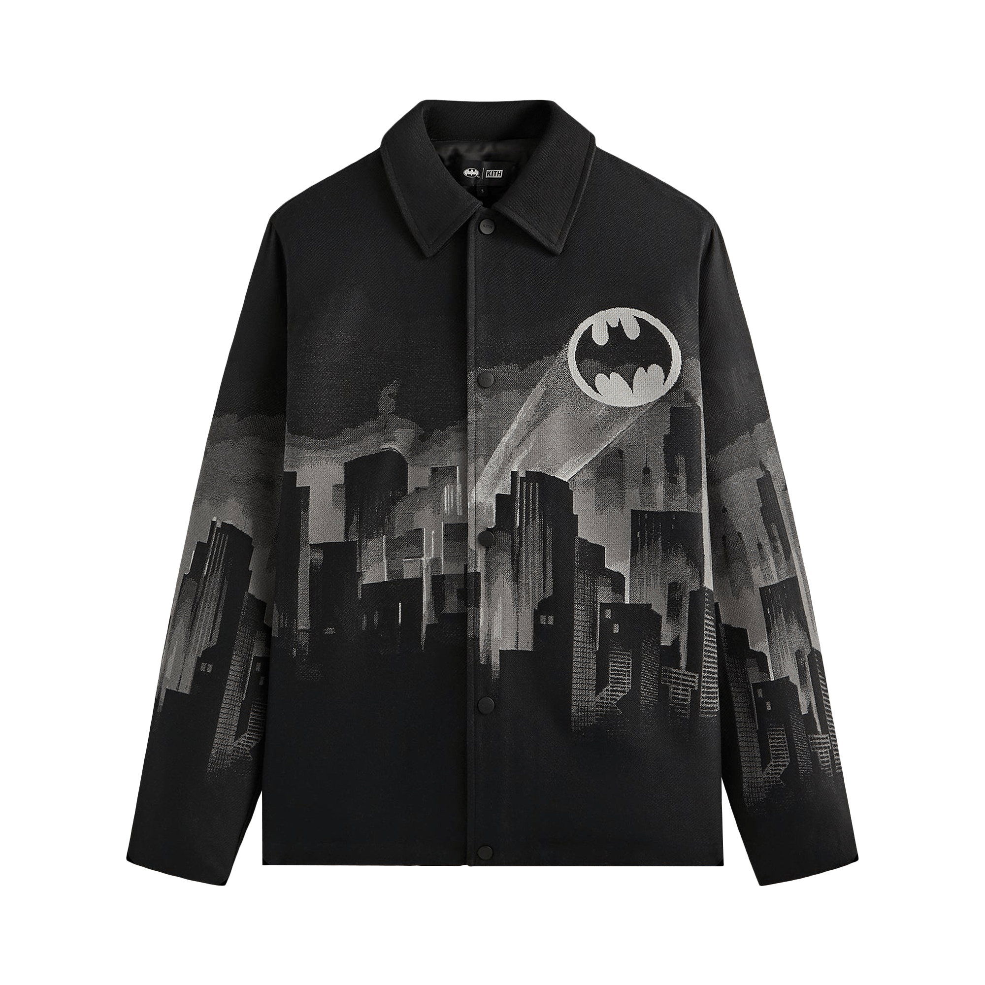 Kith x Batman Signal Tapestry Coaches Jacket 'Black'