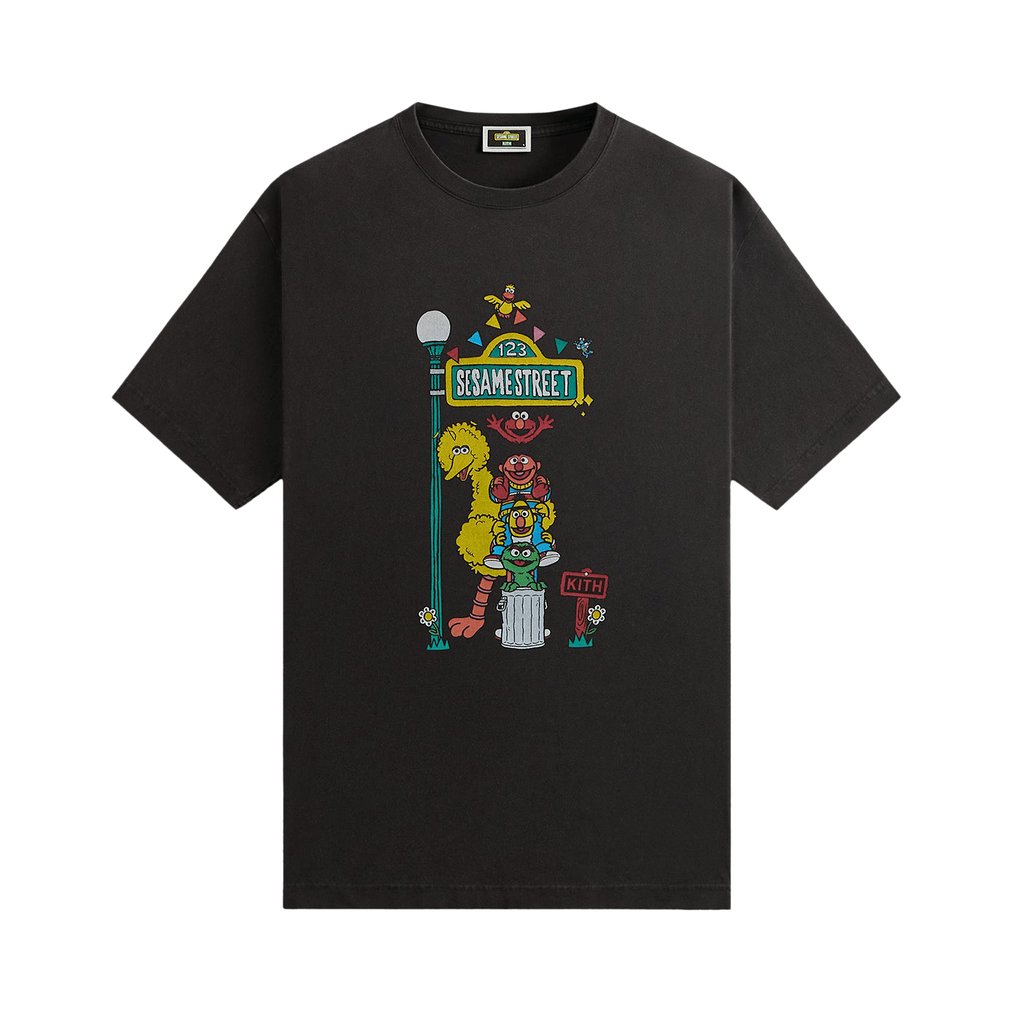 Kith x Sesame Street Lamp Vintage Tee 'Black'