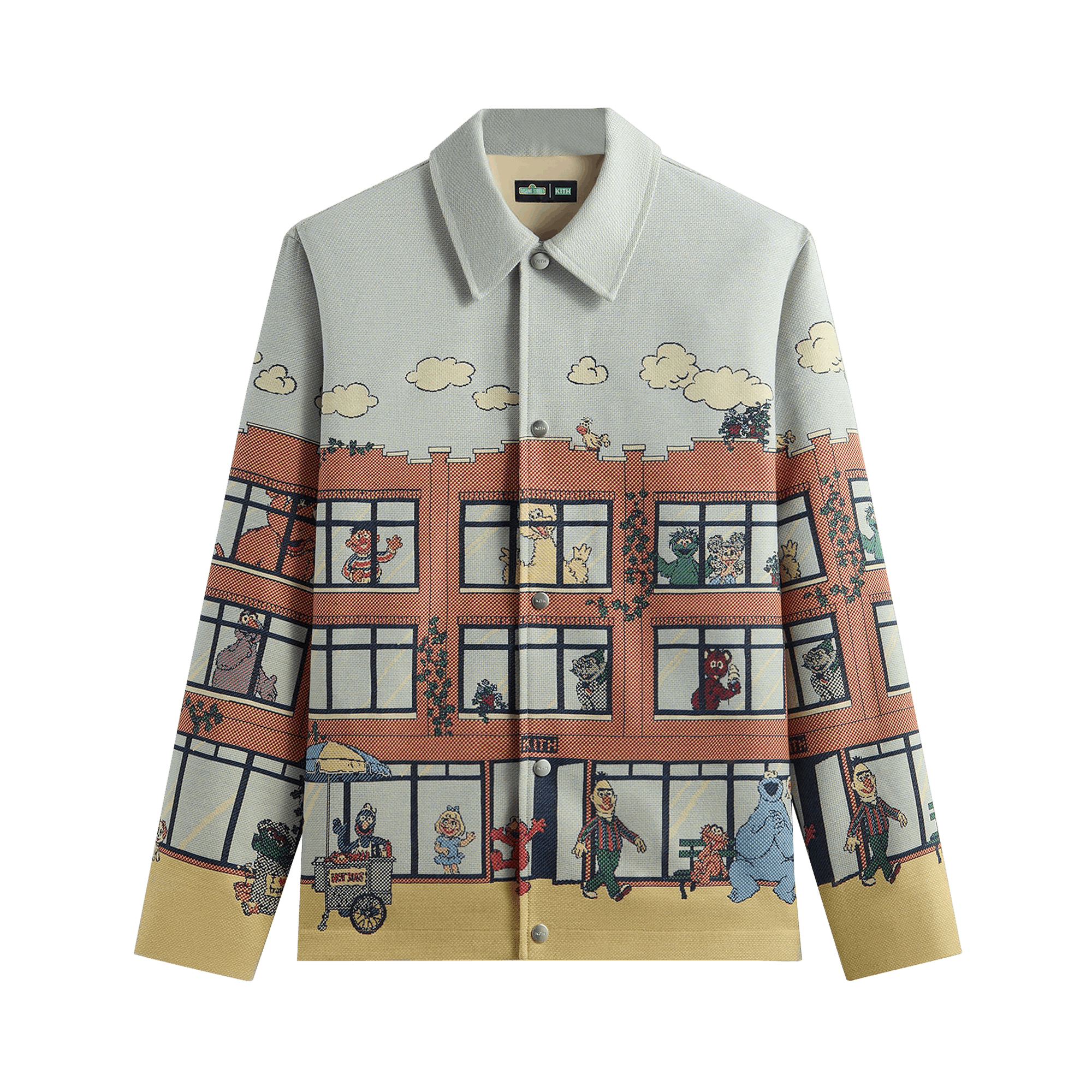 Kith x Sesame Street Lafayette St Tapestry Jacket 'Powder'